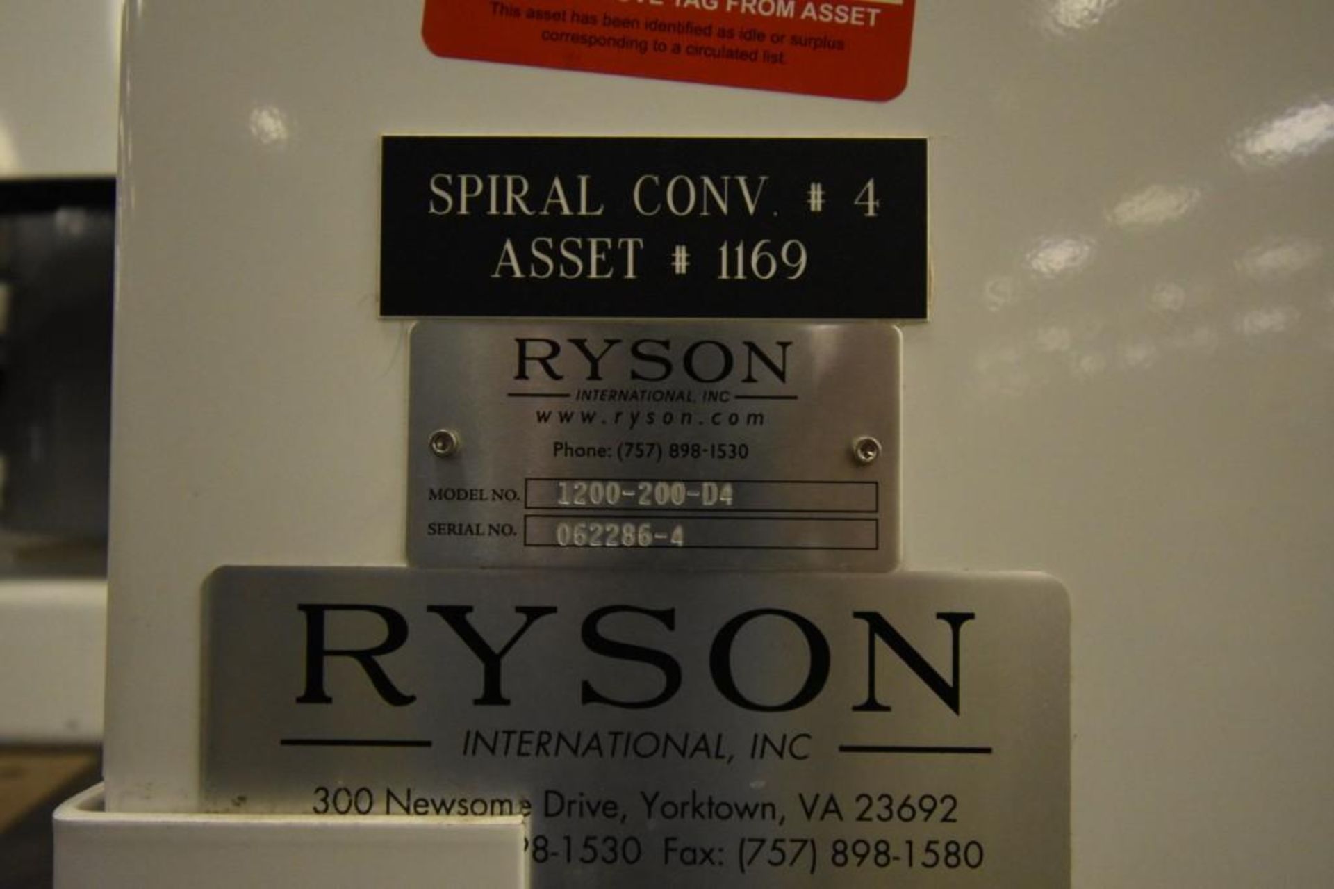 Ryson Spiral Conveyor - Image 3 of 9