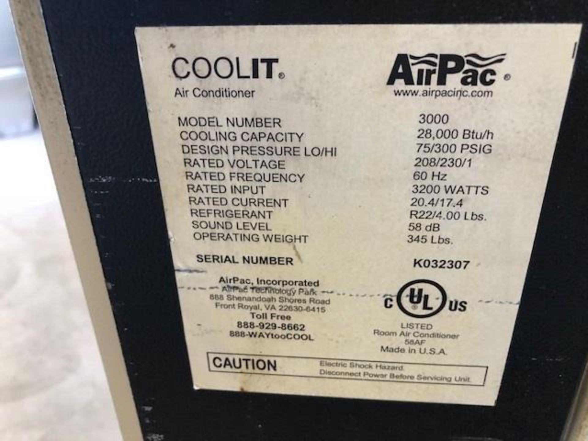 AirPac Cool It Model 3000 - Image 2 of 2