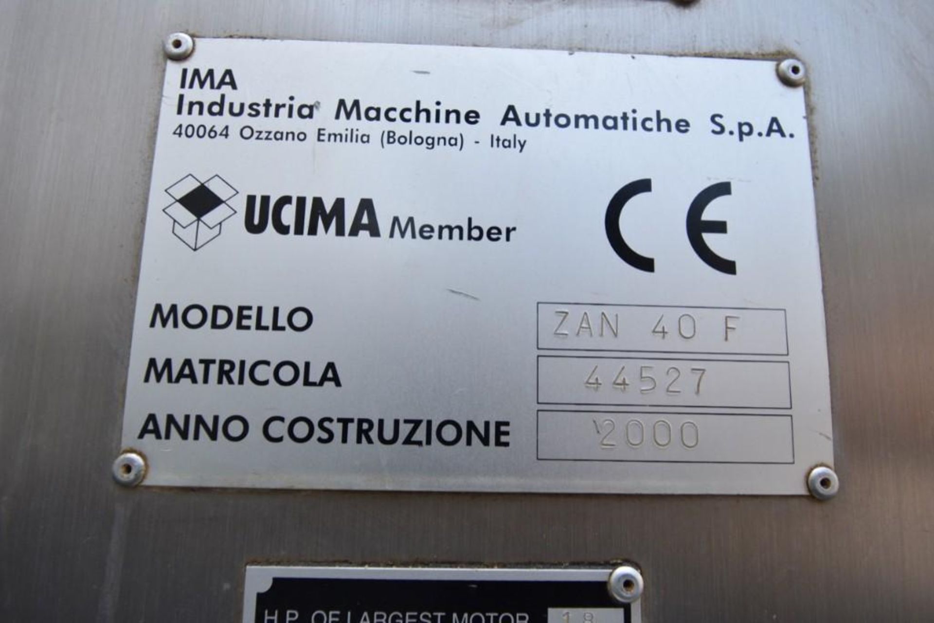 IMA Zanasi 40 F Automatic Capsule Filler - Image 8 of 8