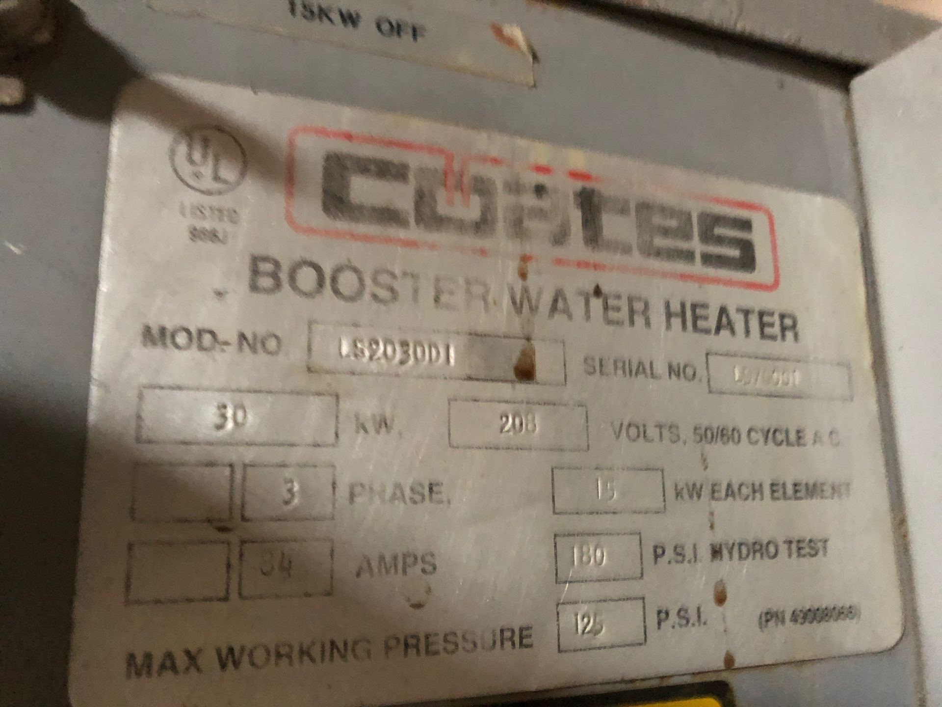 Coates Booster Water Heater - Image 2 of 2