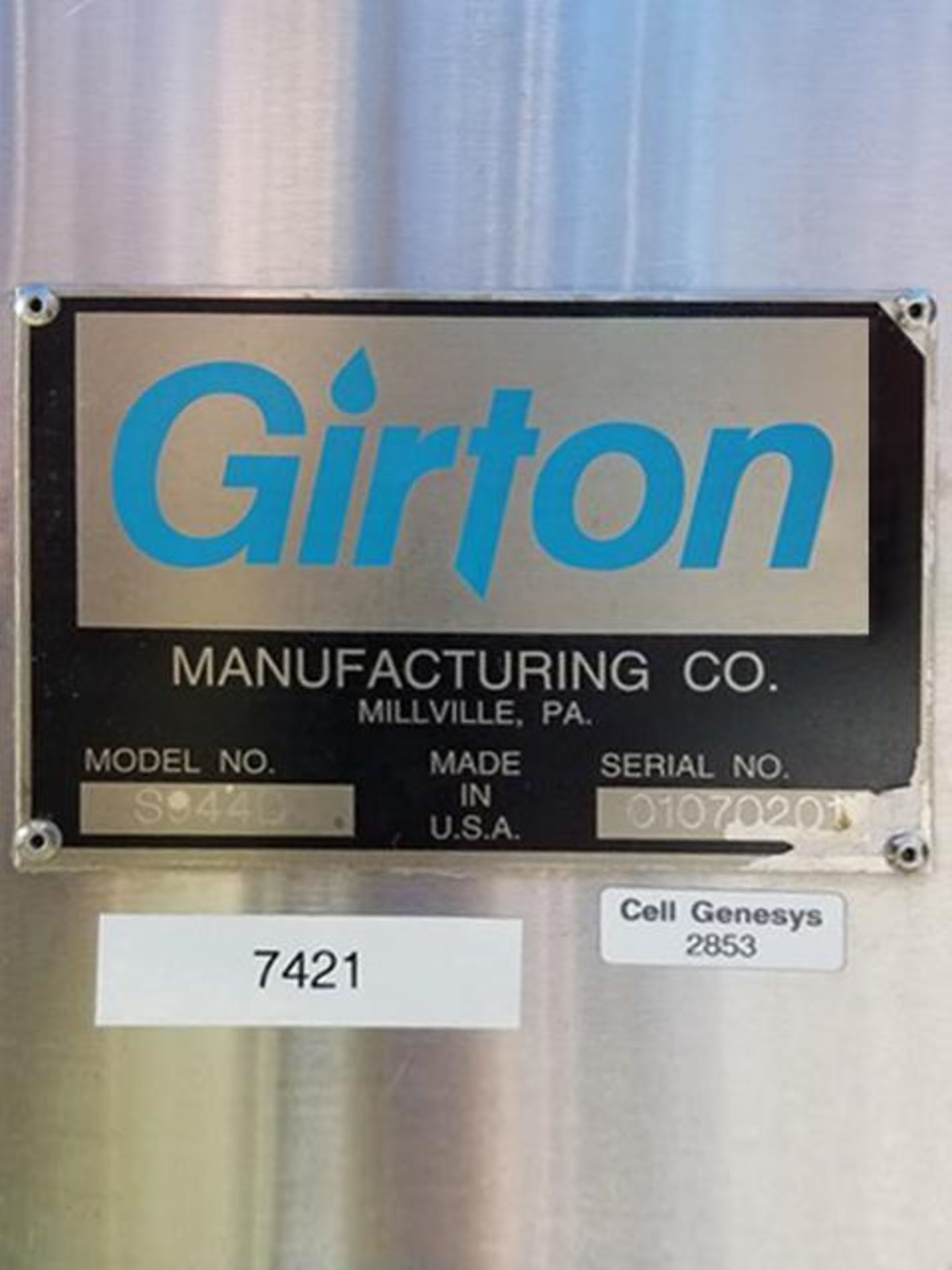 1-Used Girton Parts Washer - Image 3 of 6