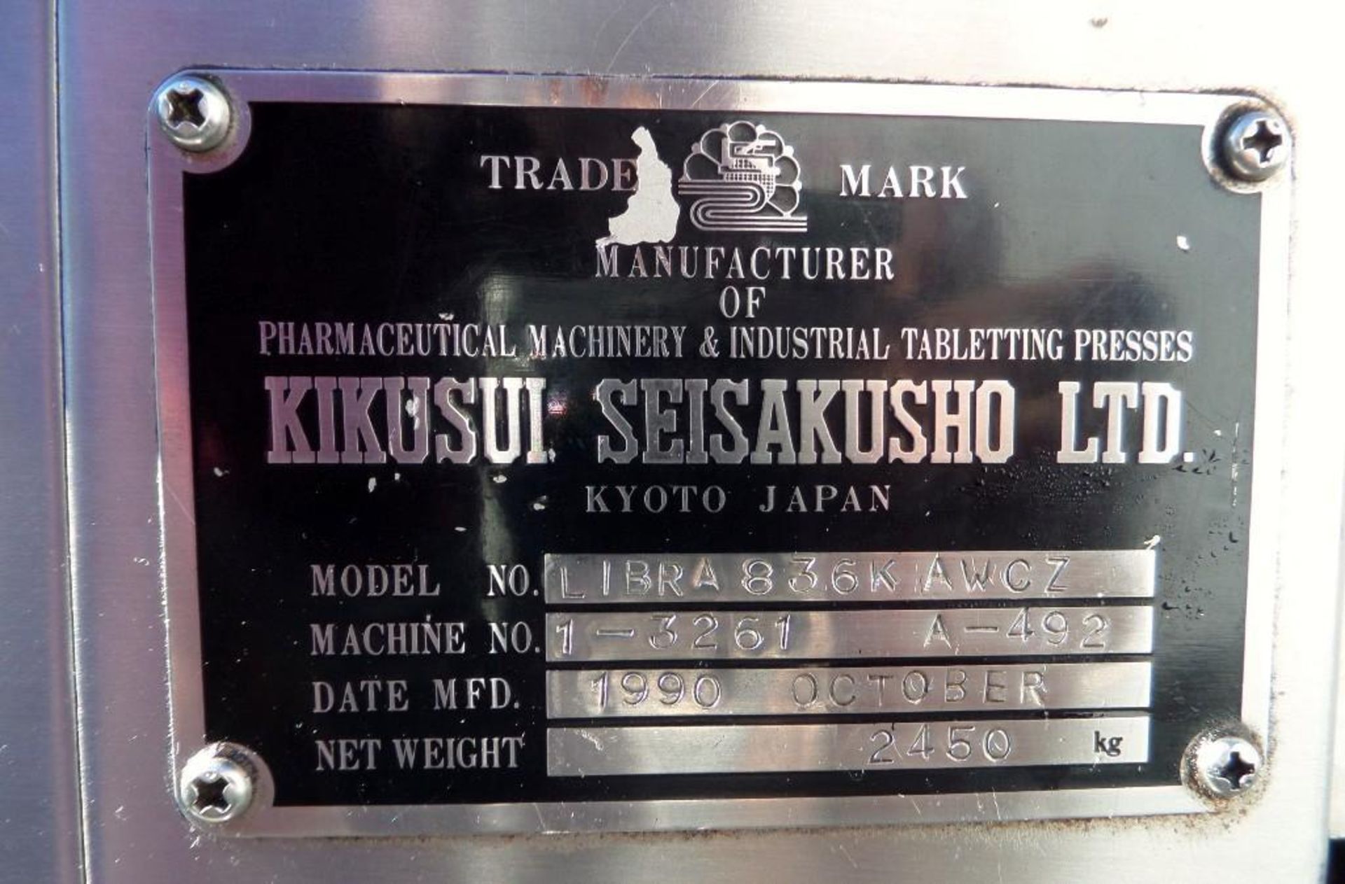 Kikusui Libra Tablet Press - Image 13 of 19