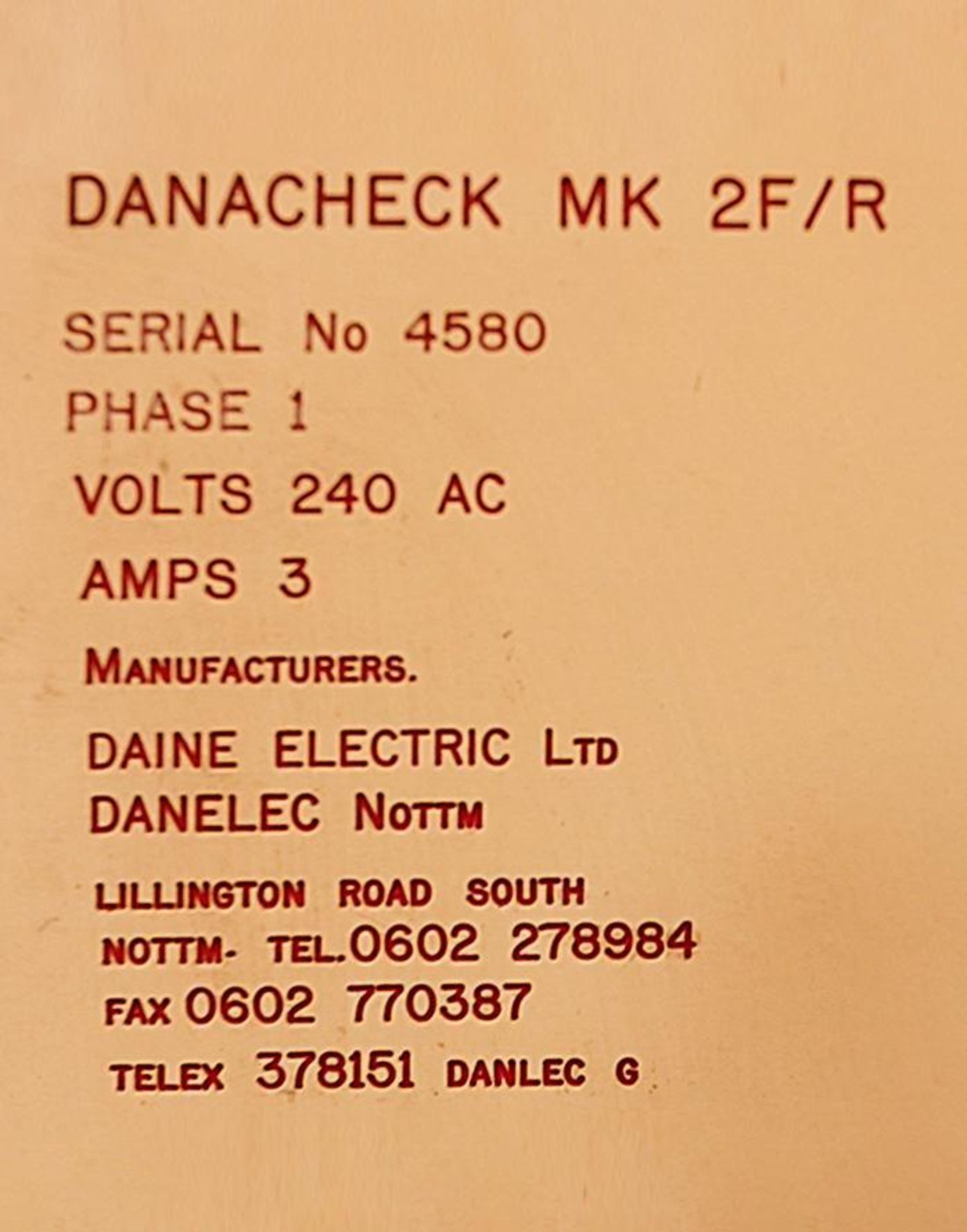 Label rewinder Diane Electric LTD - Image 3 of 3