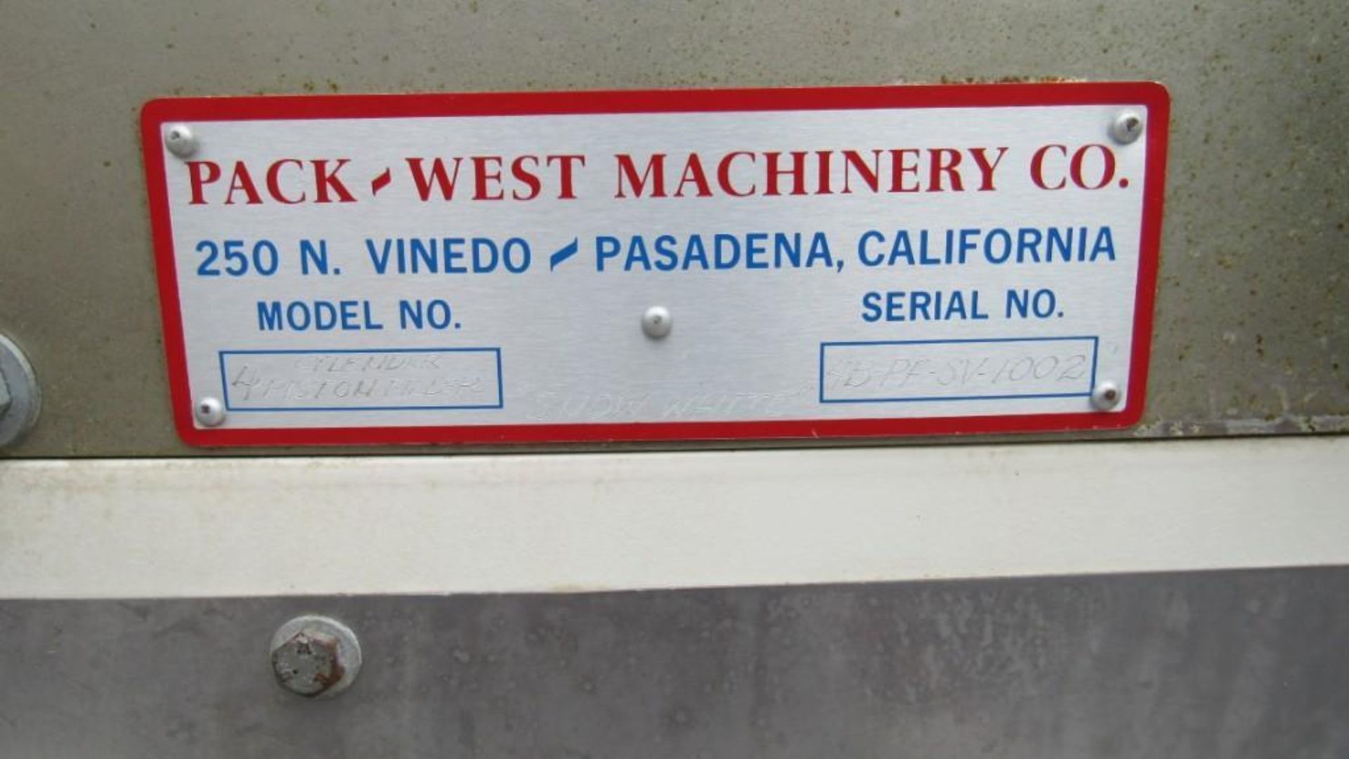 1-Used Pack west 4 cylinder piston filler machine - Image 6 of 23