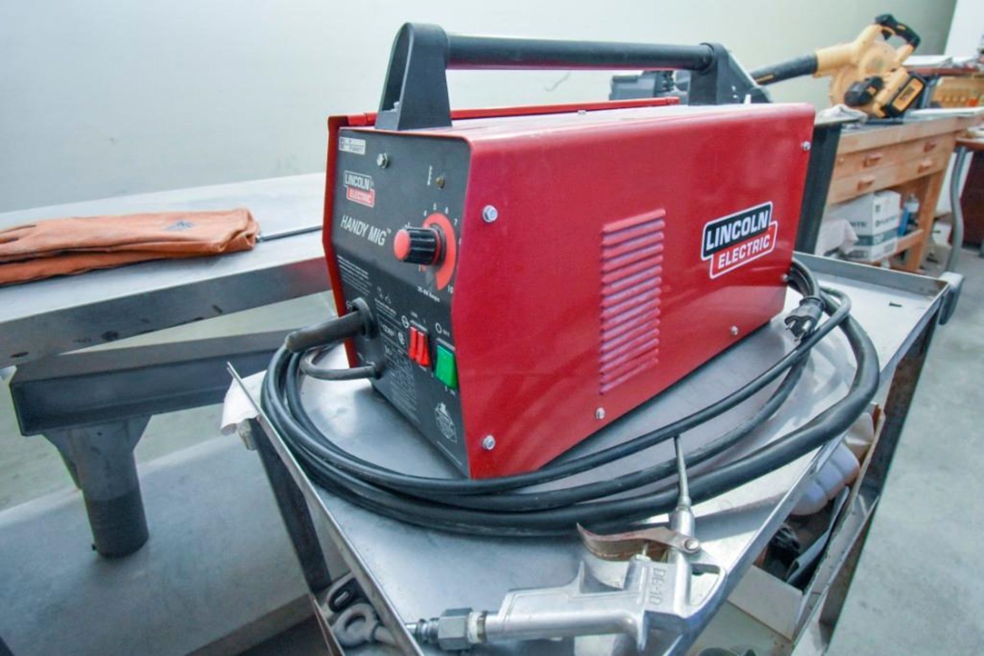 1- Used Lincoln Electric Mig Handy Welder • 35-88 amps output. • Welds ...
