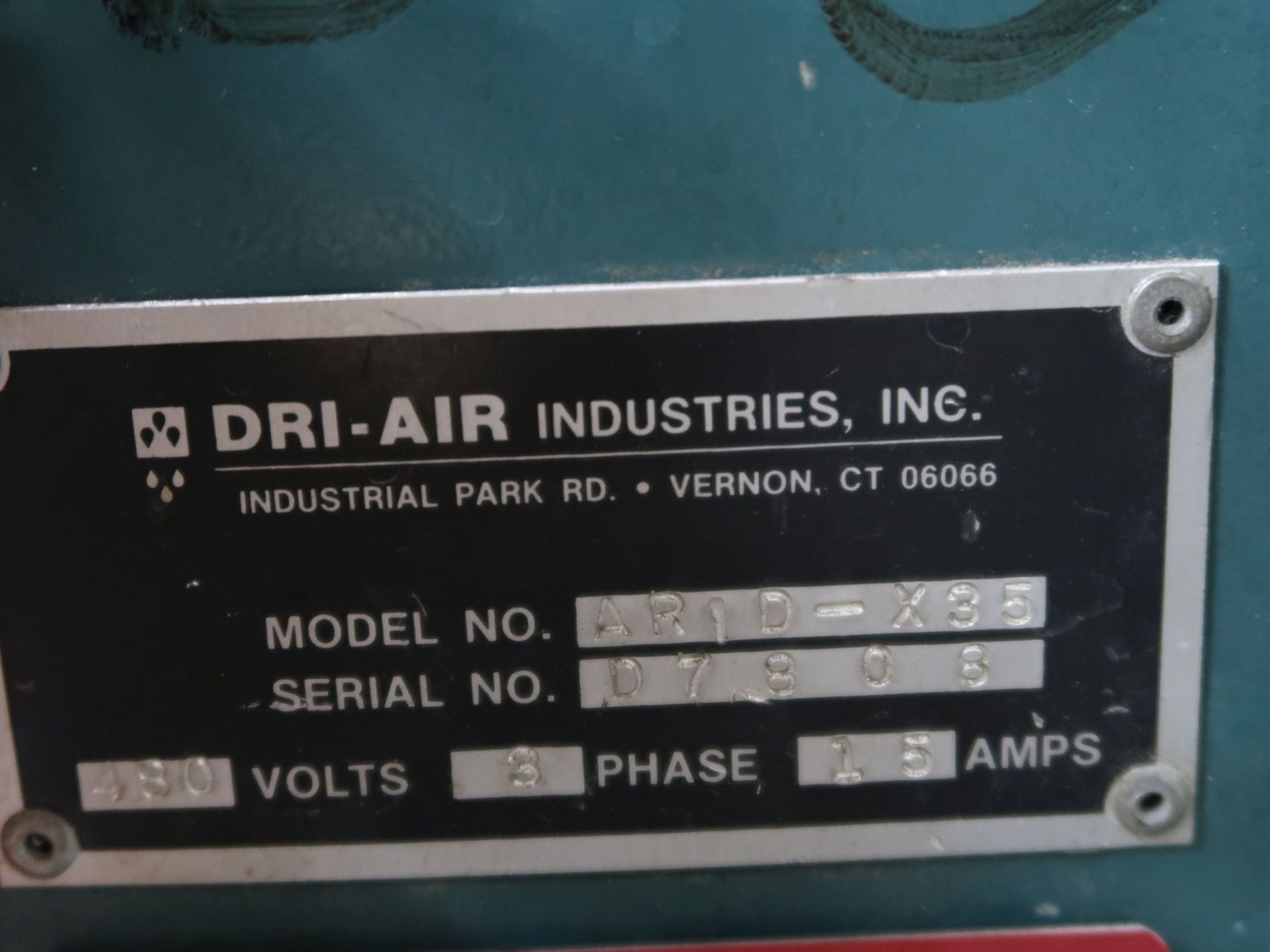 DRI-AIR MODEL ARID-X50 DRYER; S/N D7808 - Image 5 of 5