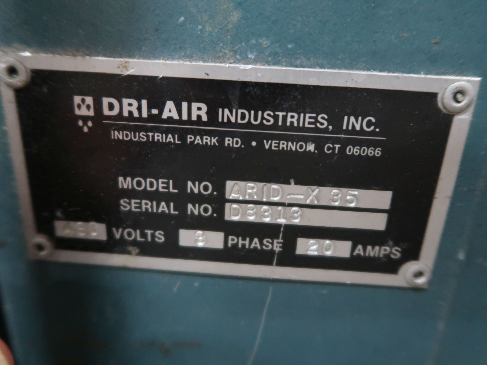 DRI-AIR MODEL ARID-X50 DRYER; S/N D8313 - Image 5 of 6