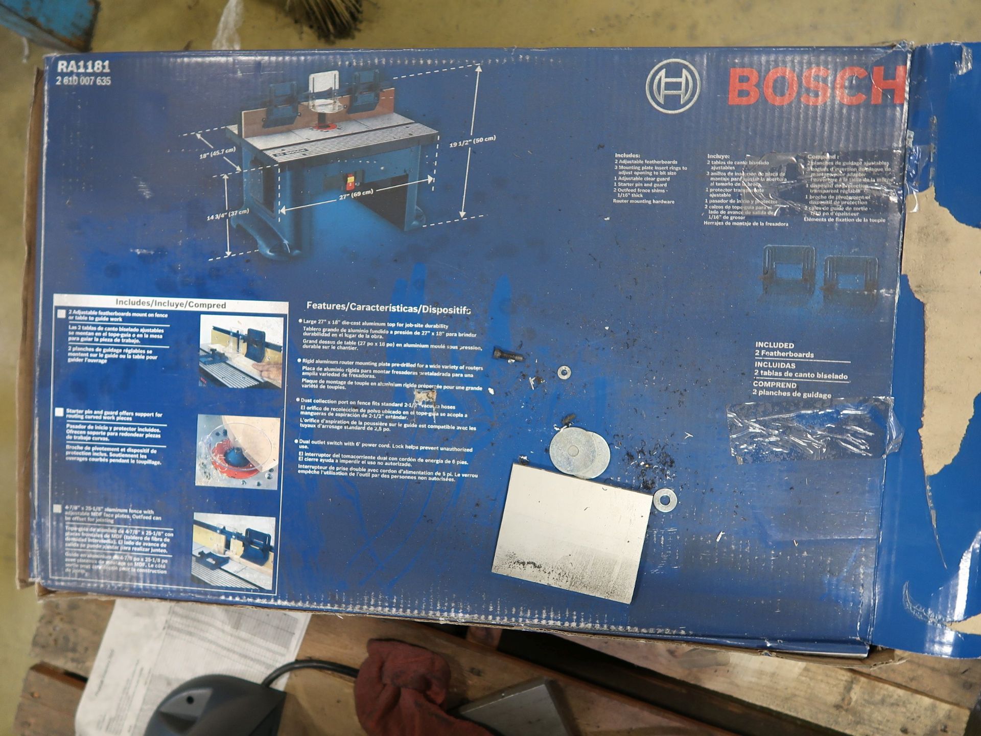 BOSCH BENCH TOP ROUTER **NO ROUTER** - Image 3 of 3