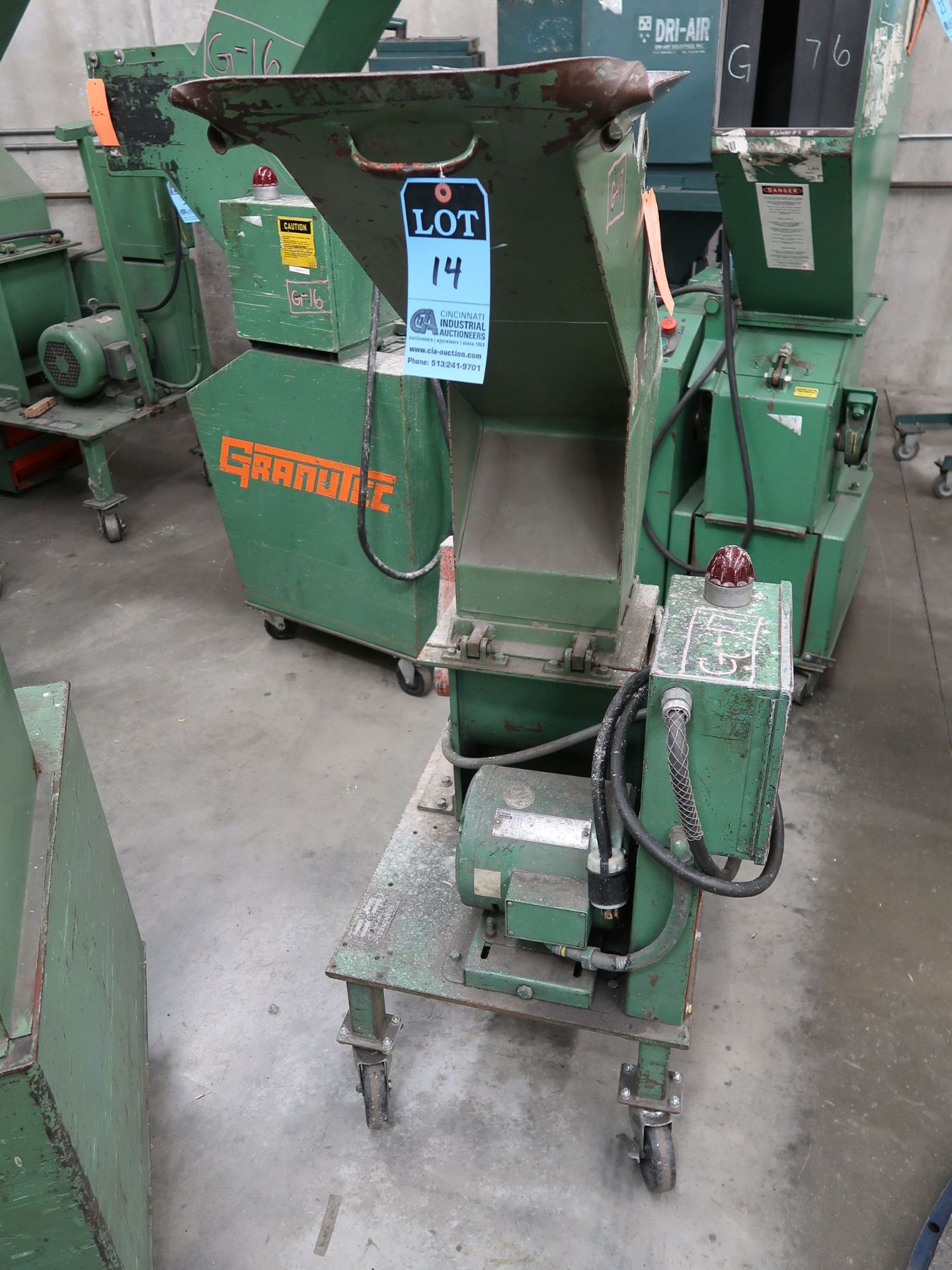 5 HP GRANUTEC MODEL 810LPZ-5 GRANULATOR; S/N 1090-1509