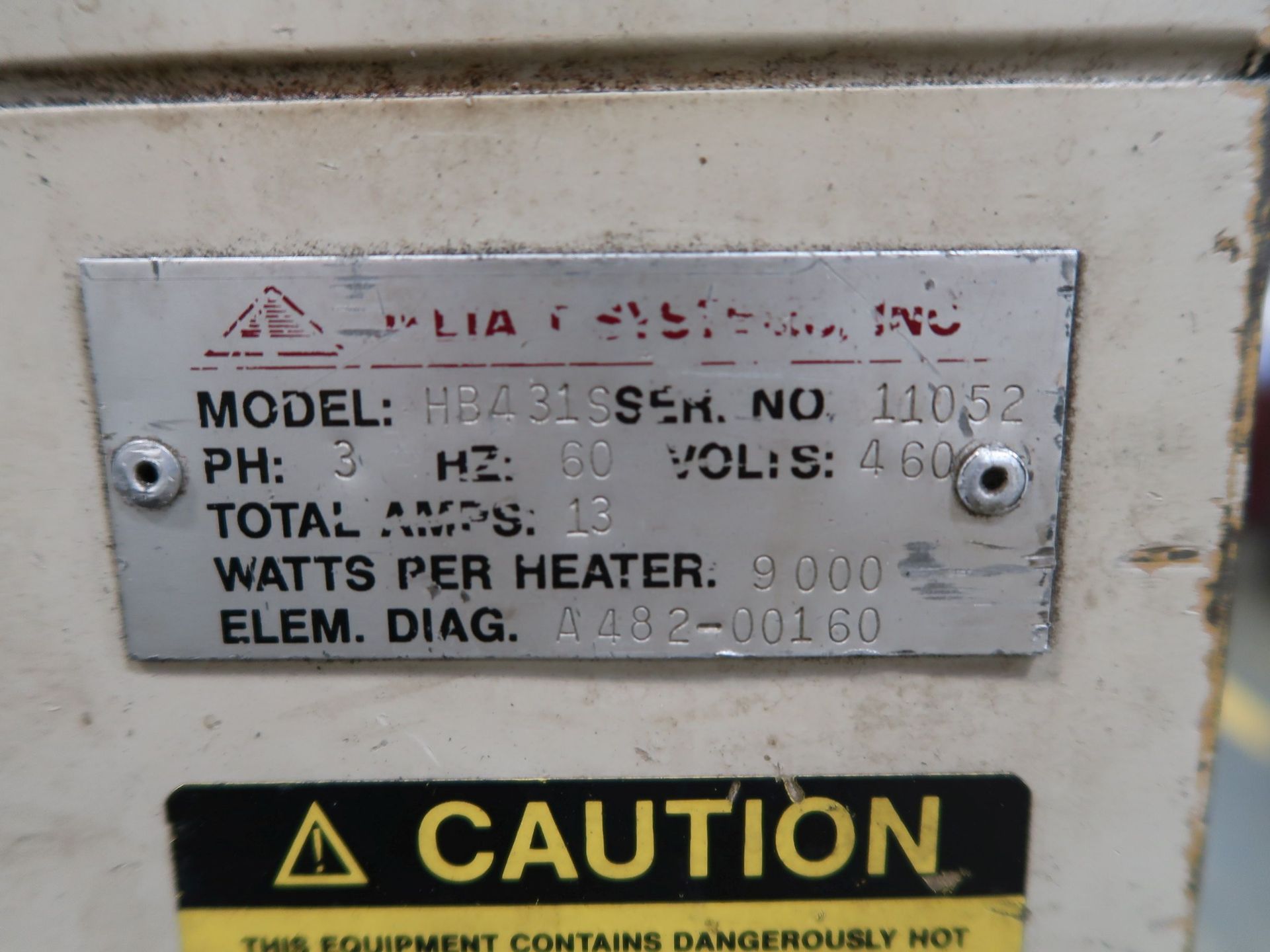 DELTA-T MODEL HB431S MOLD HEATER; S/N 11052 - Image 5 of 5