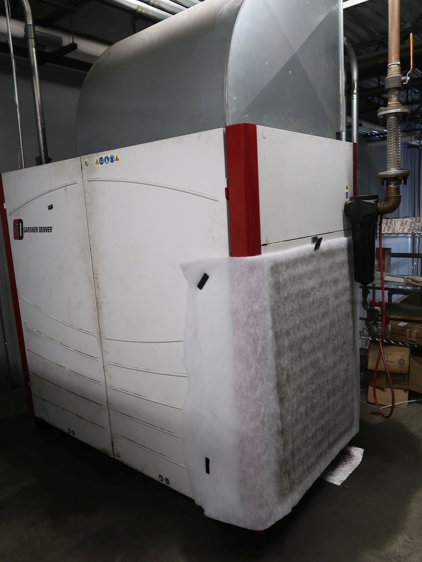 100 HP GARDNER DENVER MODEL VS45-70A ROTARY SCREW AIR COMPRESSOR; S/N S239854, AB POWERFLEX 400 AC - Image 2 of 4