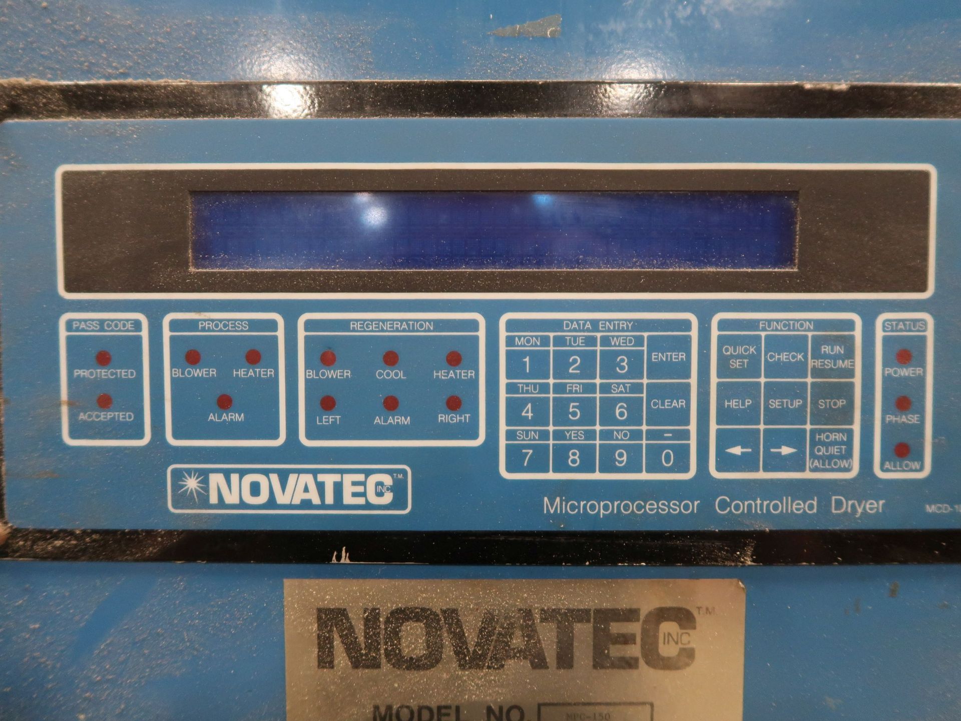 NOVATEC MODEL MPC-156 DRYER; S/N 3-8327-1042 - Image 5 of 6