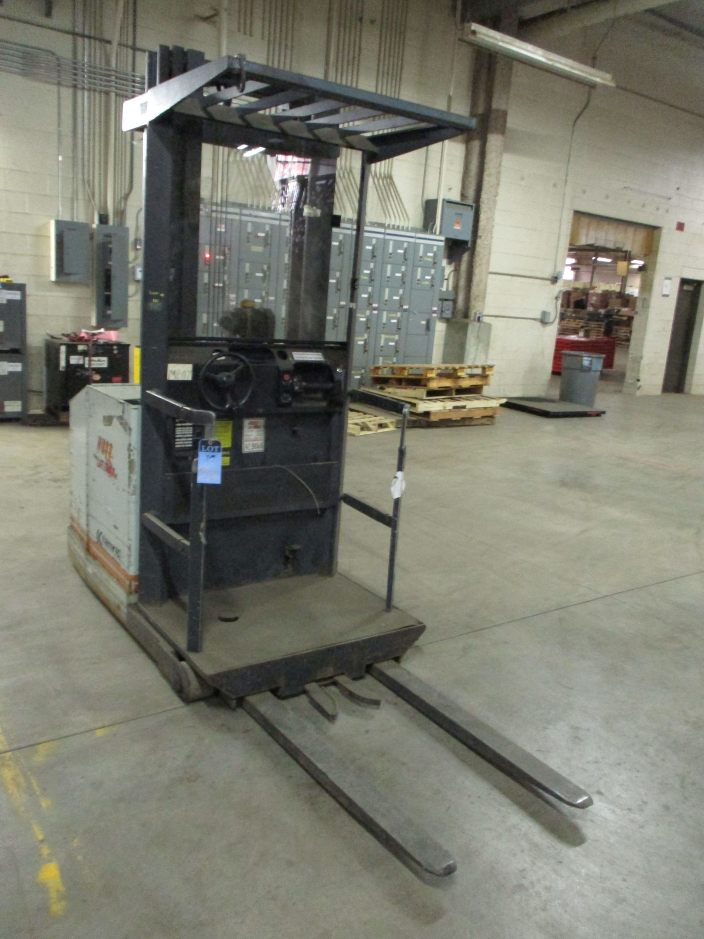 3,000 LB. KALMAN AC ELECTRIC ORDER PICKER; S/N K660240, 210" LIFT, 42" FORKS, 24 VOLT, 95" MAST