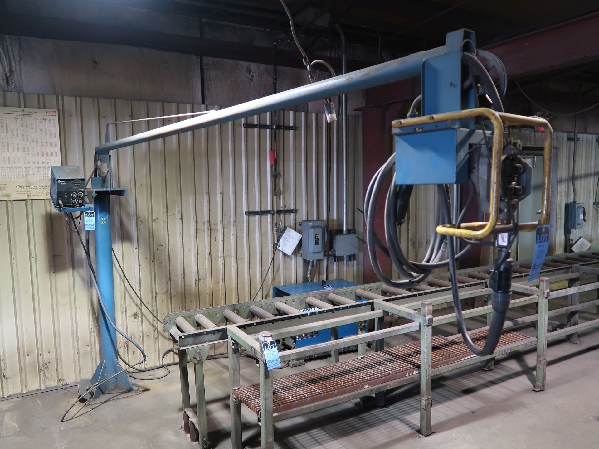 650 AMP MILLER MODEL DELTAWELD 652 CV-DC WELDING POWER SOURCE; S/N LE436122, WITH 12' MILLER FLOOR - Image 5 of 5