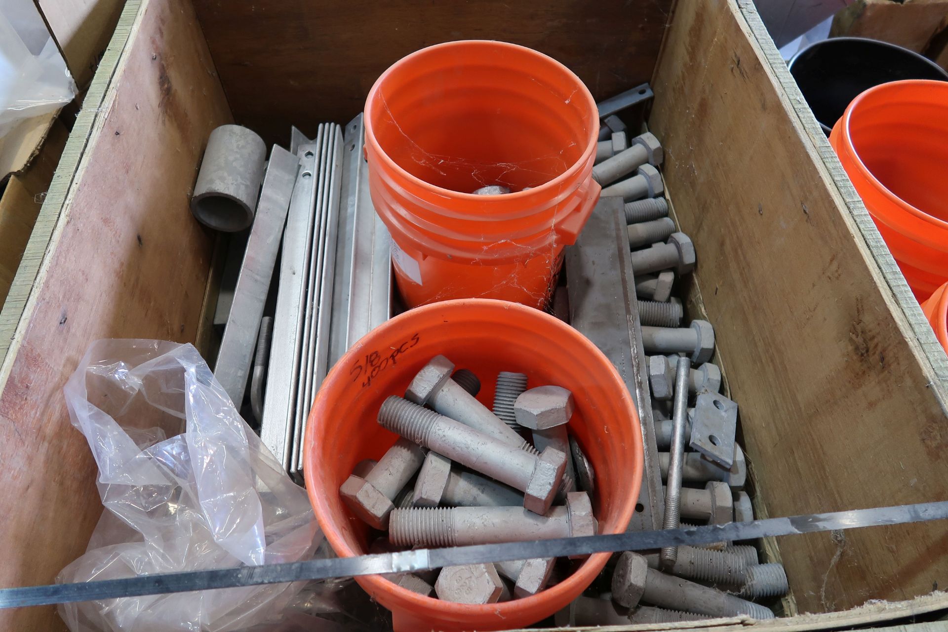 SKID MISCELLANEOUS GALVANIZED TOWER COMPONENTS AND HARDWARE - Image 2 of 2