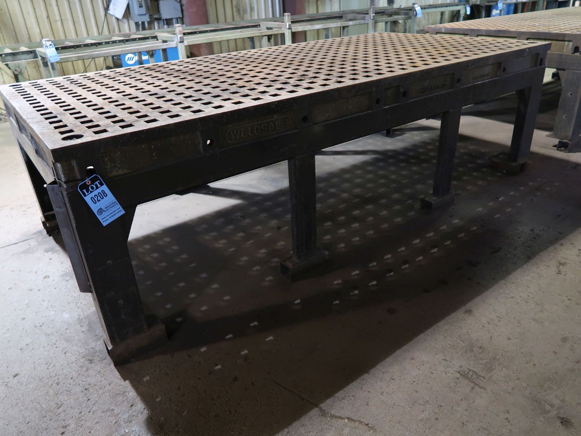 60" X 120" X 6" THICK X 36" HIGH WELDSALE ACORN STYLE WELDING TABLE