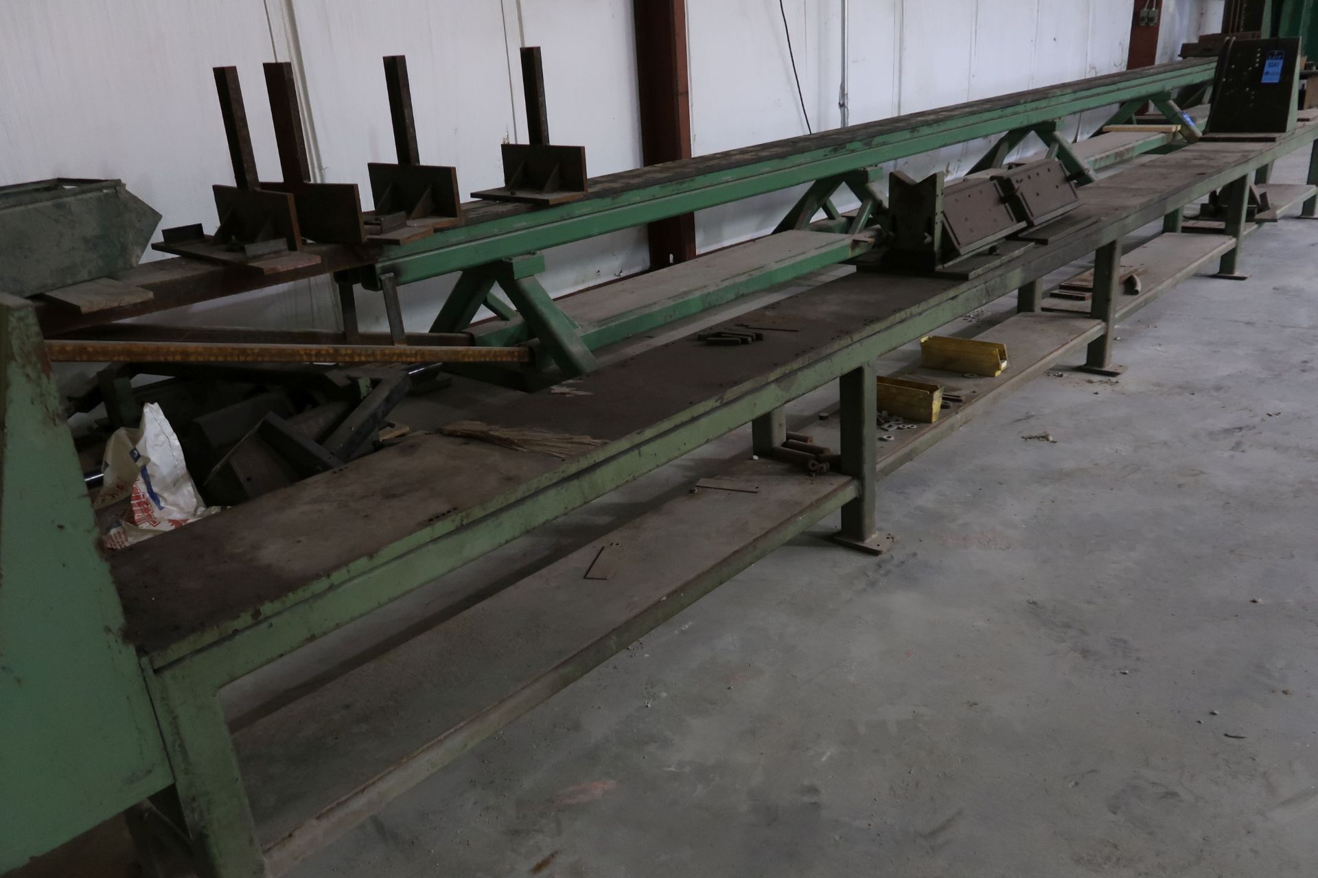 25' LONG X 14-1/2" WIDE STATIONARY WELDING FIXTURE TABLE - Image 2 of 3