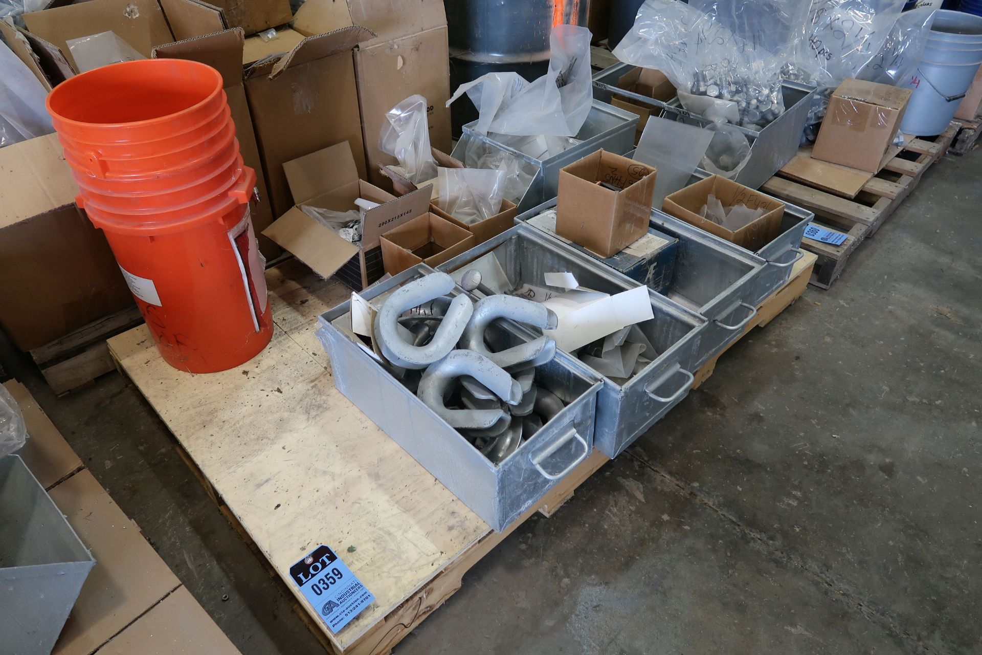 SKID MISCELLANEOUS GALVANIZED TOWER COMPONENTS AND HARDWARE