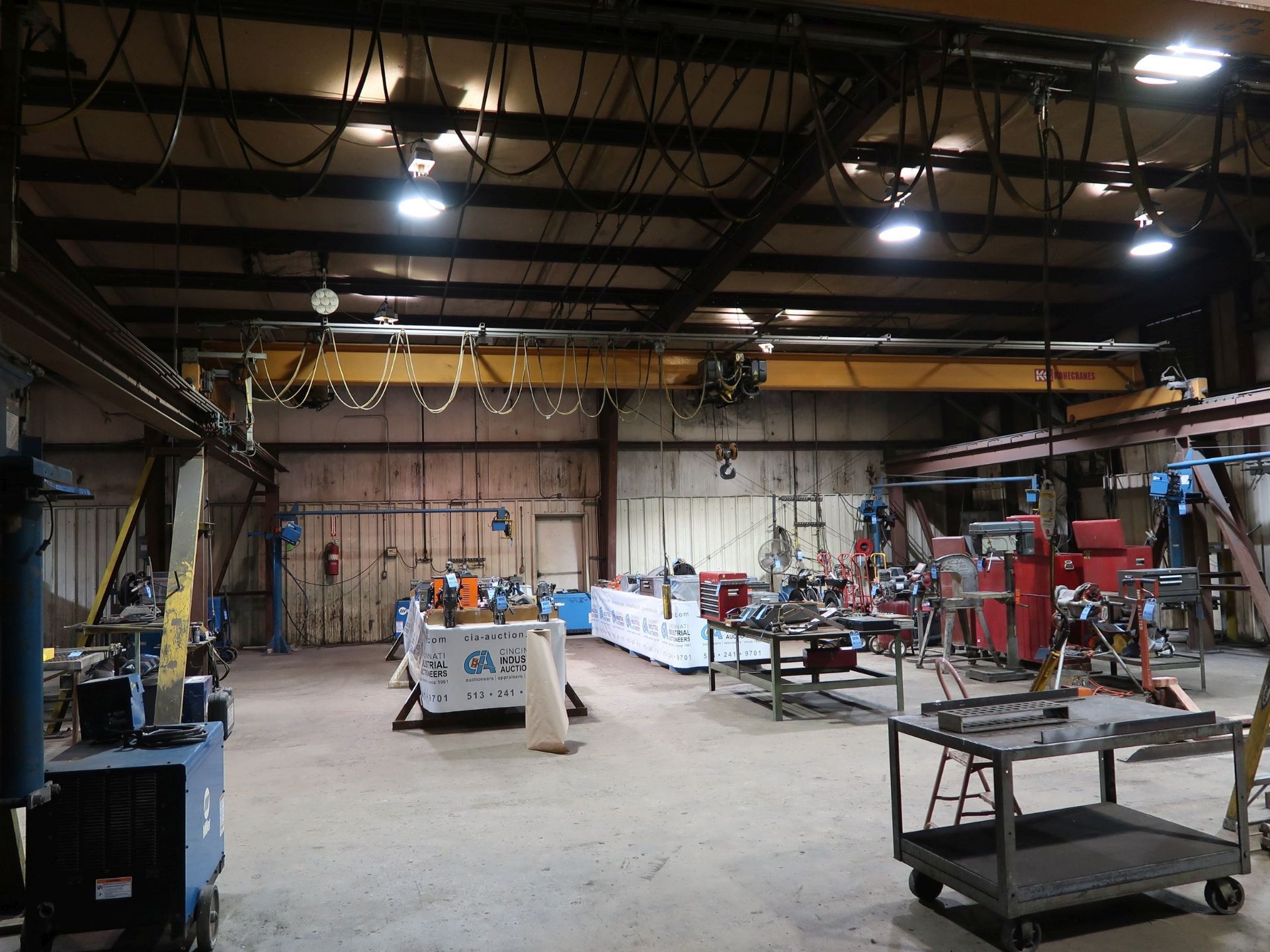66' LONG APPROX. FREE STANDING CRANE RAIL SYSTEM WITH RACEWAY, **Subject to Overall Bid Lot 156A