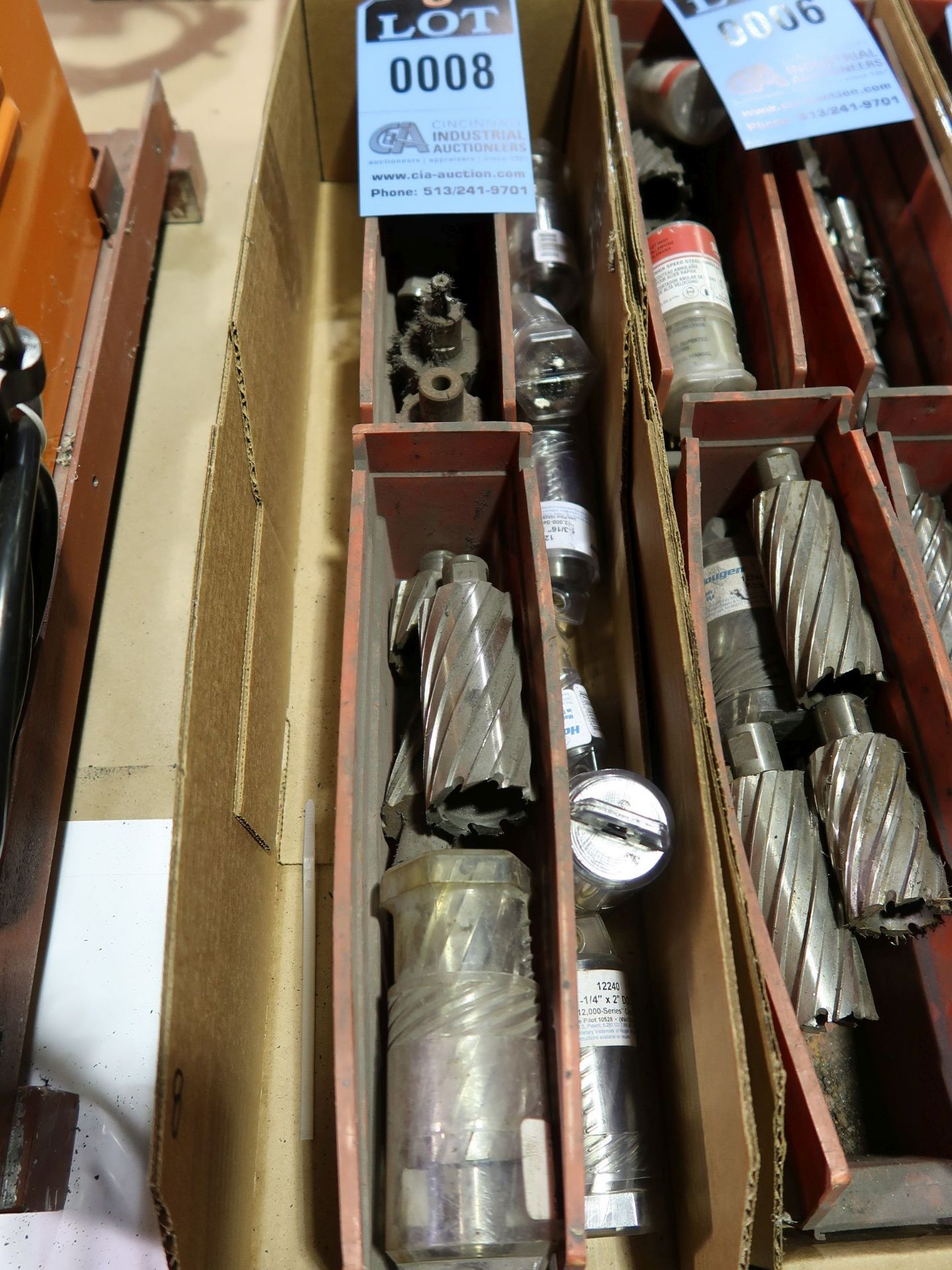(LOT) MISCELLANEOUS SIZE HOLE CUTTERS
