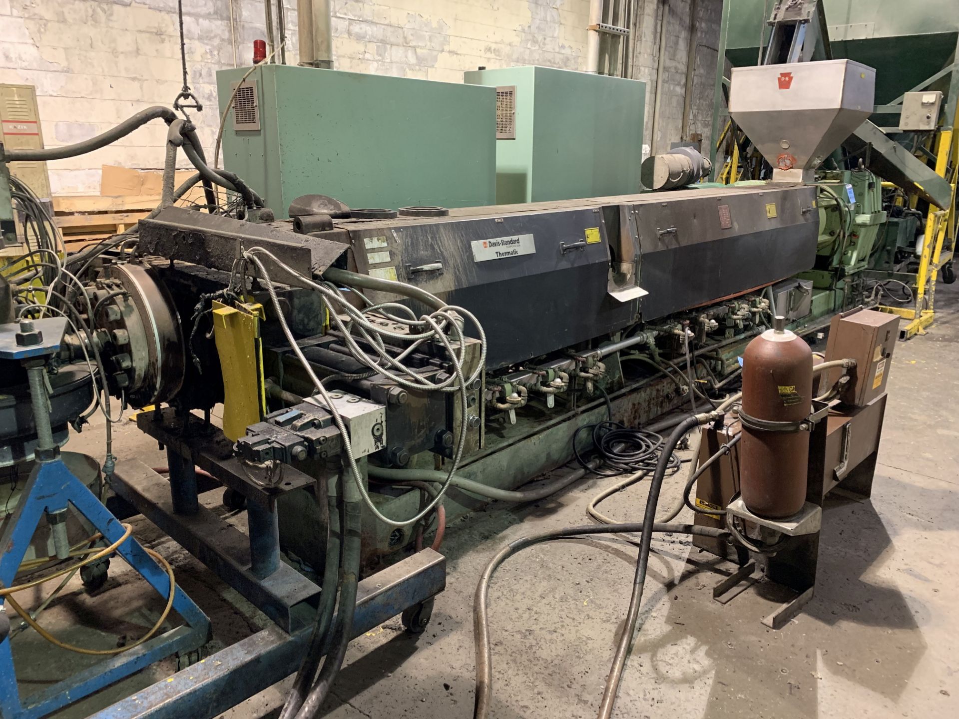 6" DAVIS STANDARD MODEL 60IN60TPIH WATER RING PELLETIZING LINE; S/N 28600 (5/2000) DC DRIVE - Image 2 of 32