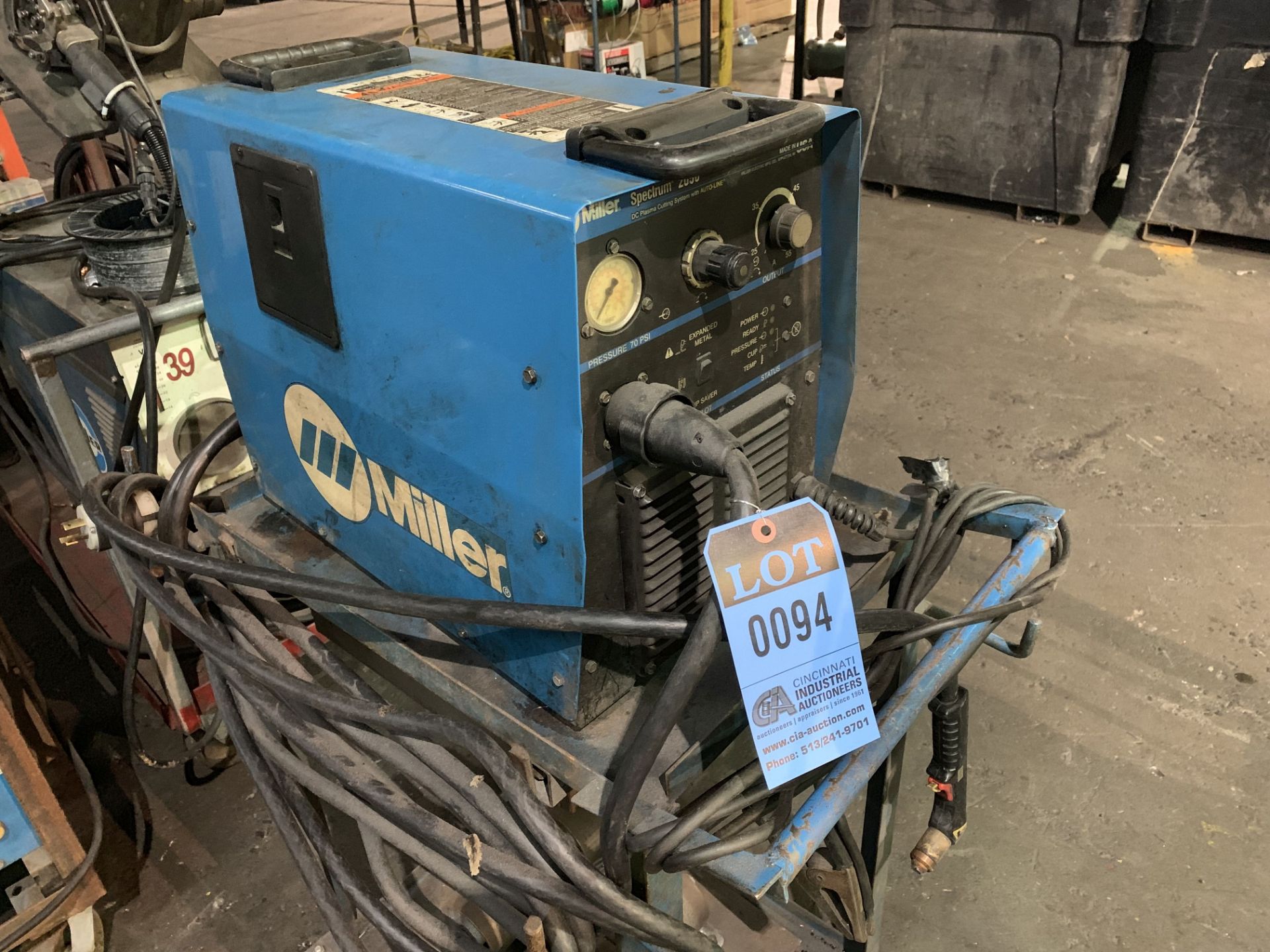 MILLER SPECTRUM 2050 DC PLASMA CUTTER WITH AUTO-LINE **LOCATED AT 111 W. WESTCOTT WAY**