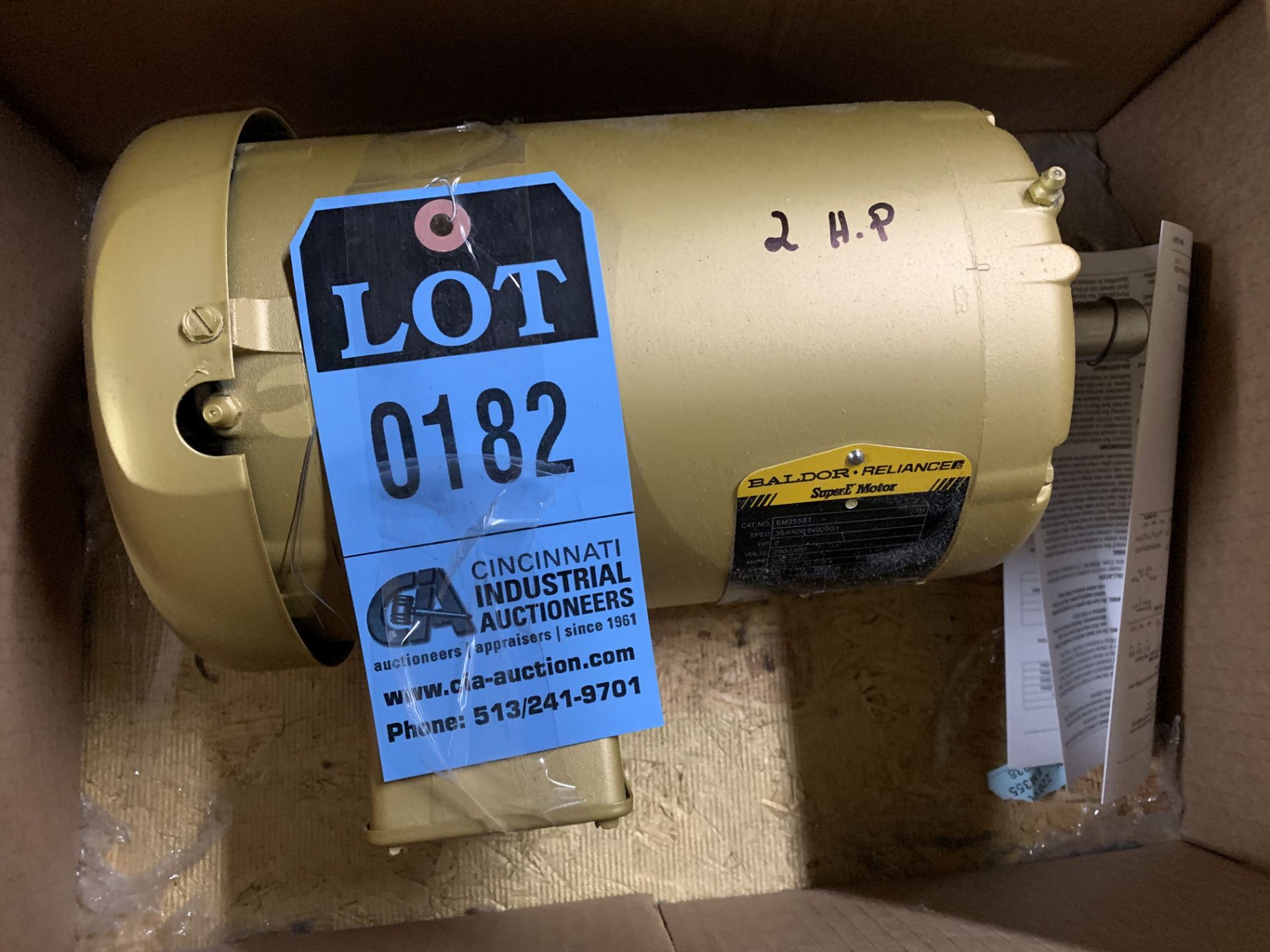 2 HP BALDOR RELIANCE ELECTRIC MOTOR - NEW **LOCATED AT 111 W. WESTCOTT WAY**