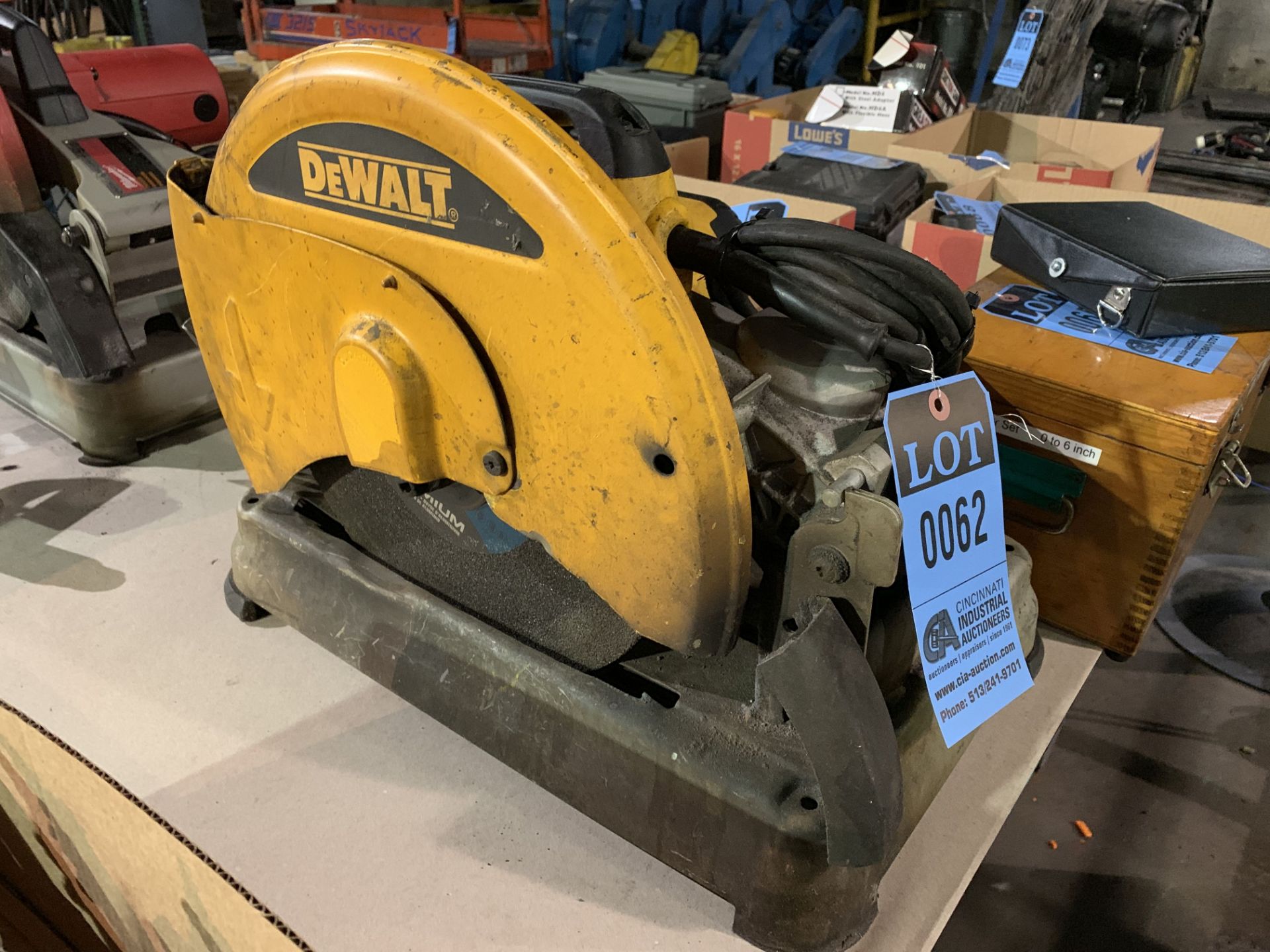 14" DEWALT BENCH TYPE CHOP SAW **LOCATED AT 111 W. WESTCOTT WAY**