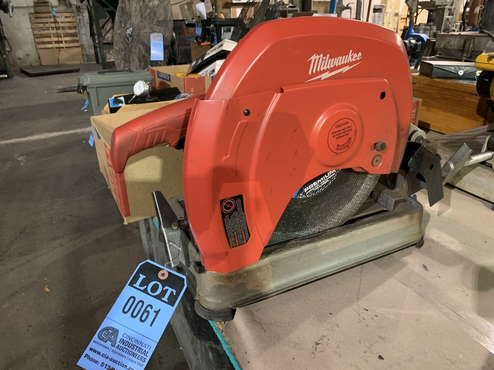 14" MILWAUKEE BENCH TYPE CHOP SAW **LOCATED AT 111 W. WESTCOTT WAY**