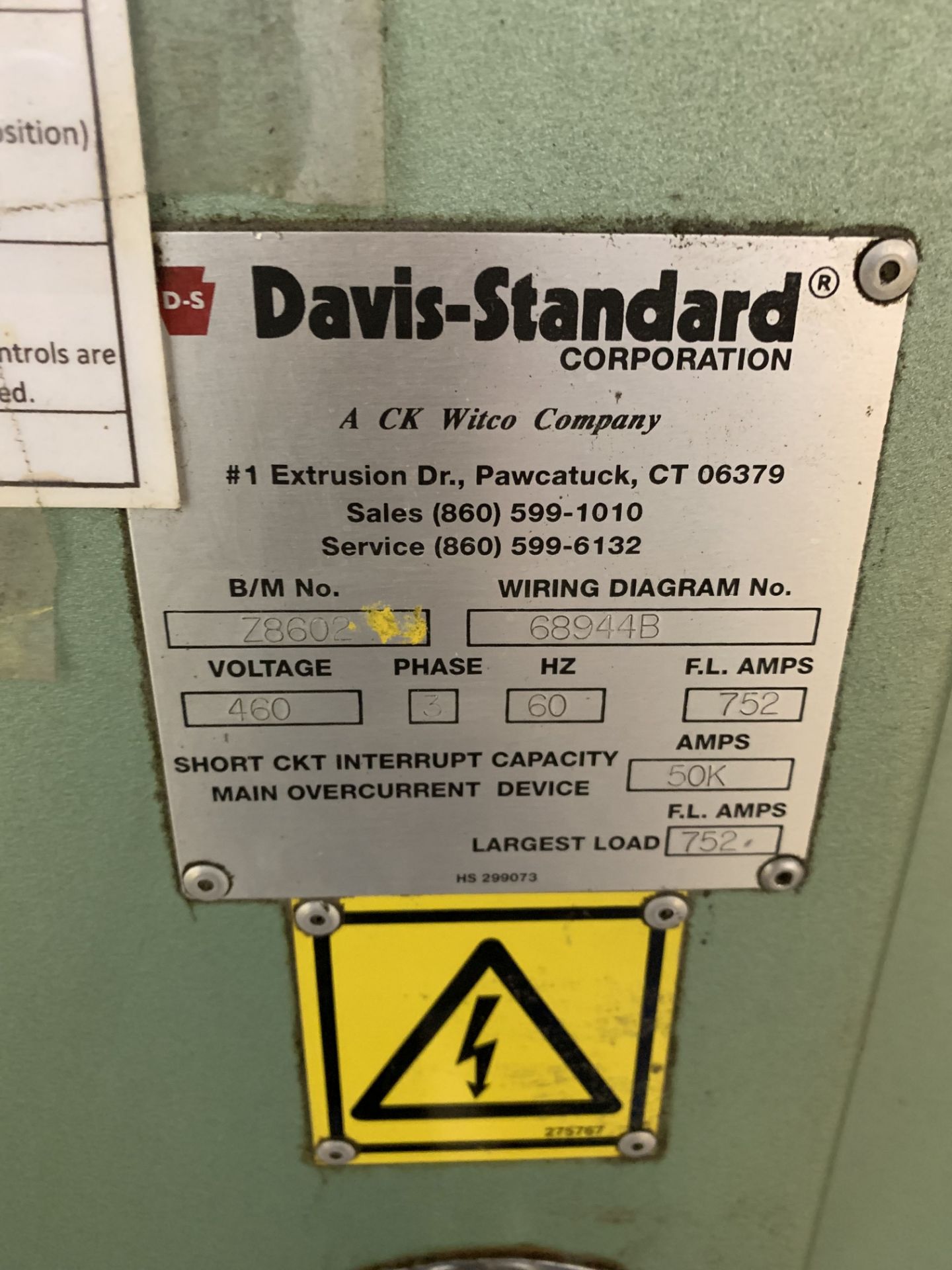 6" DAVIS STANDARD MODEL 60IN60TPIH WATER RING PELLETIZING LINE; S/N 28600 (5/2000) DC DRIVE - Image 16 of 32