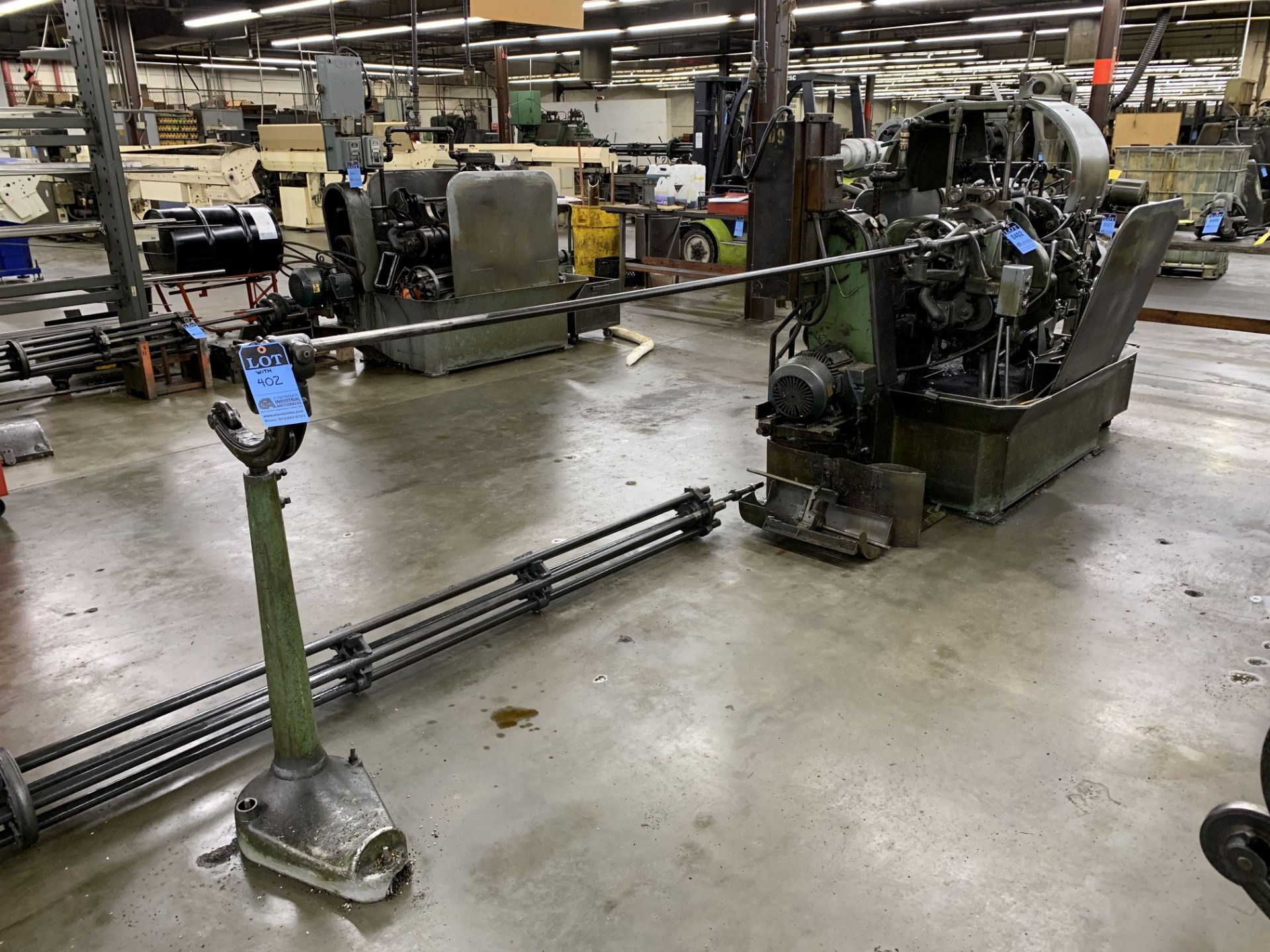 3/4" DAVENPORT MODEL B MULTI-SPINDLE AUTOMATIC SCREW MACHINE; S/N 4316, SPINDLE STOP, PICKOFF, THRE