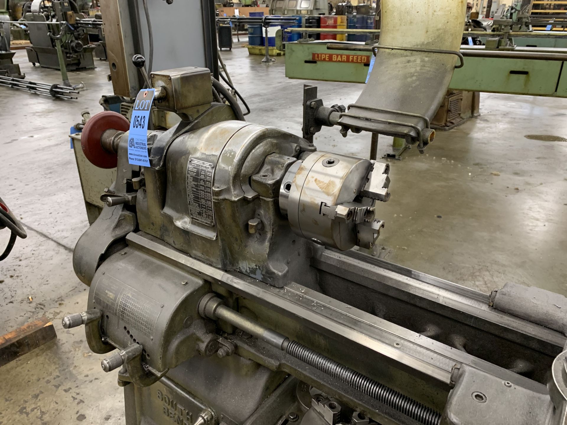 15" X 40" SOUTH BEND CAT NO. CL145C GEARED HEAD ENGINE LATHE; S/N 16541T - Image 4 of 6