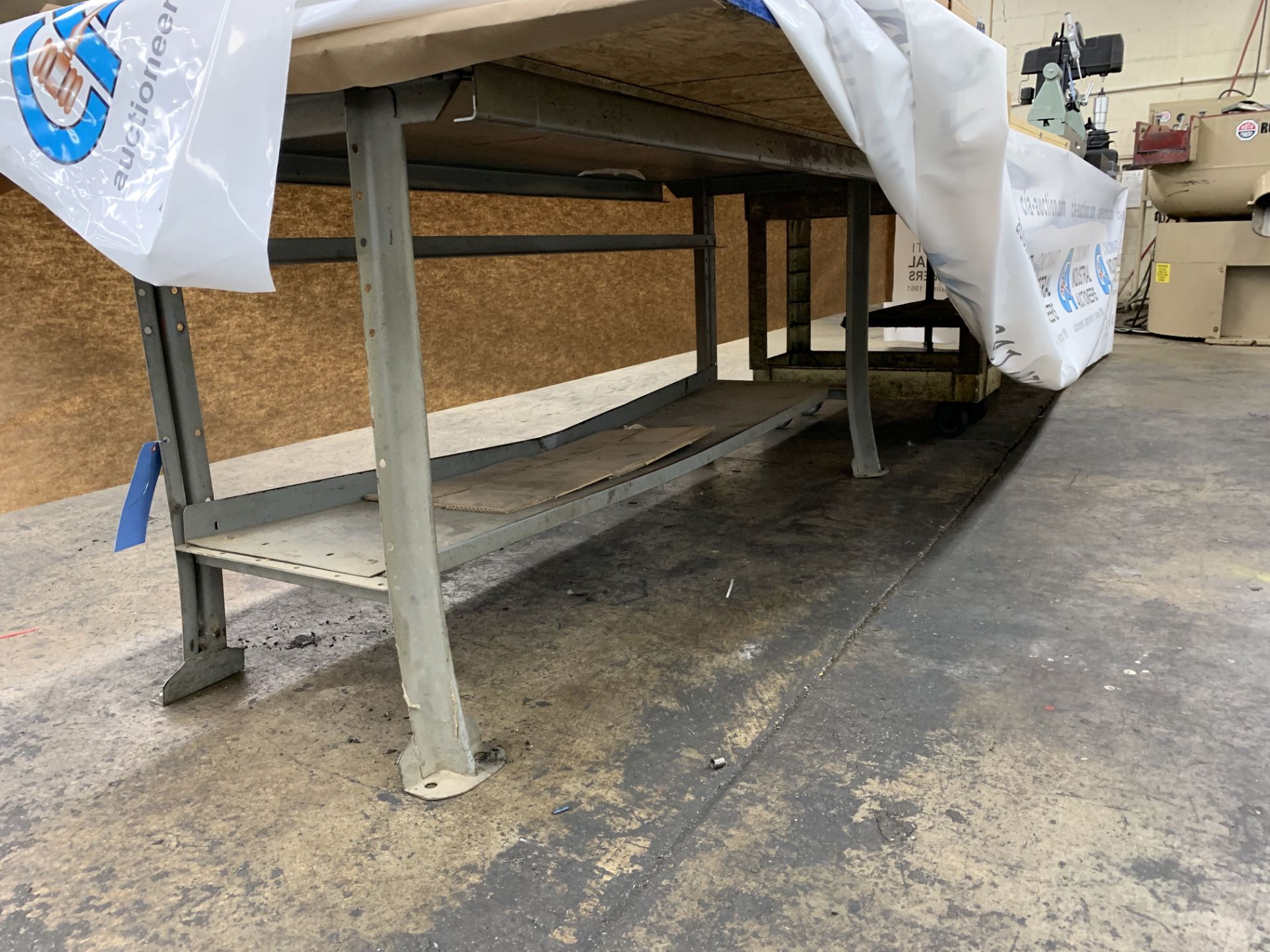 (2) MISCELLANEOUS SIZE BENCHES AND (1) RUBBERMAID CART **DELAY REMOVAL - PICKUP 3/29/2019**