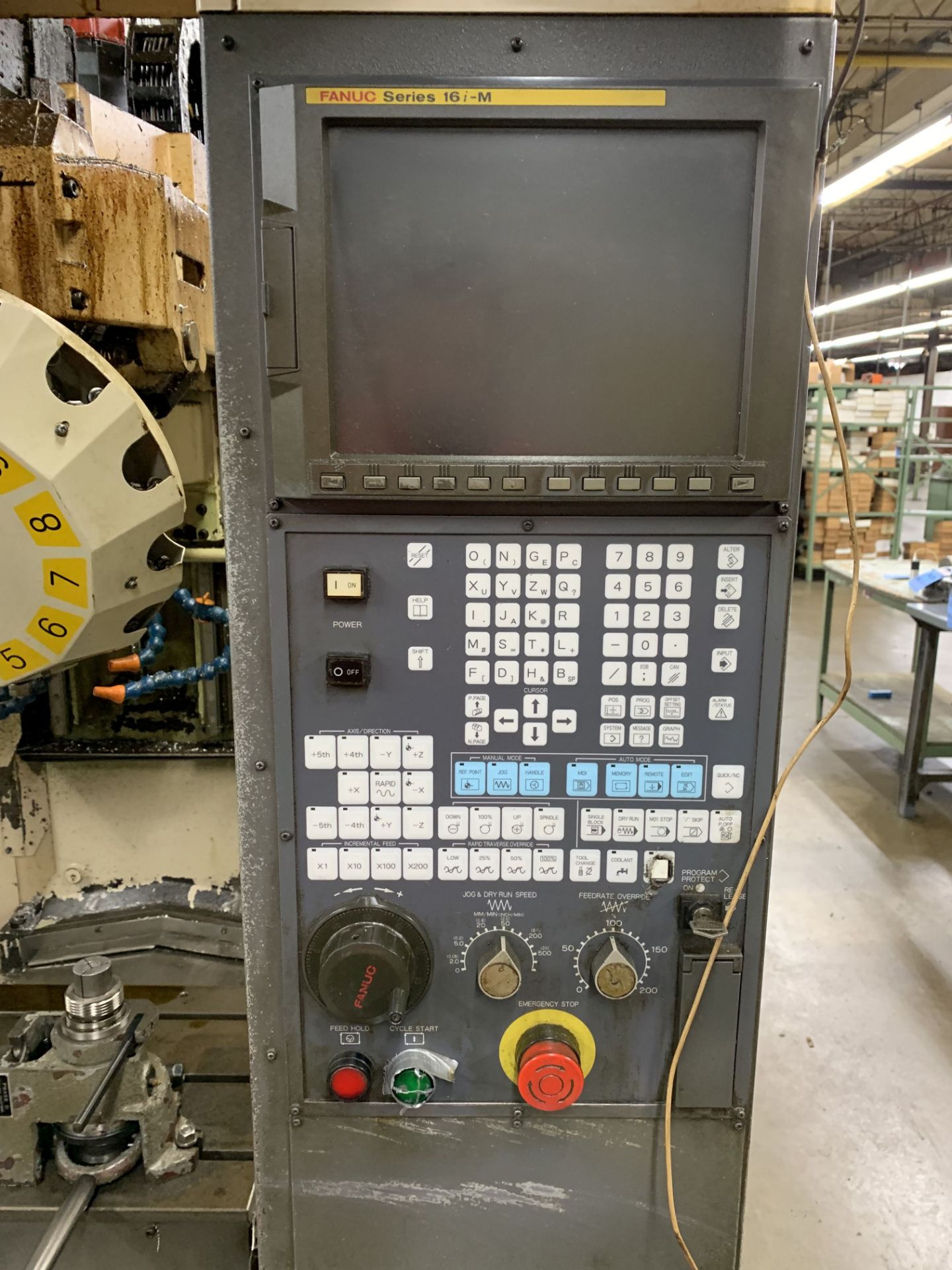 FANUC MODEL ROBODRILL ALPHA T14iB CNC DRILL AND TAPPING CENTER; S/N P014TL112, FANUC 16i-M - Image 5 of 9