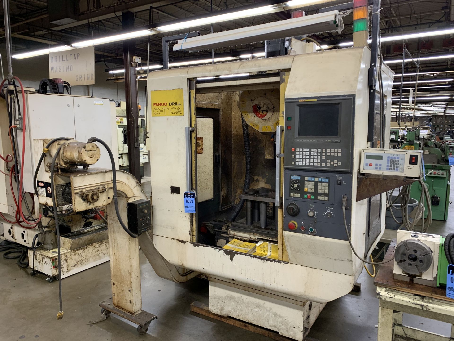 FANUC MODEL ROBODRILL ALPHA T10A CNC DRILL AND TAPPING CENTER; S/N P931TC102, 19,5" X-AXIS, 11.8"