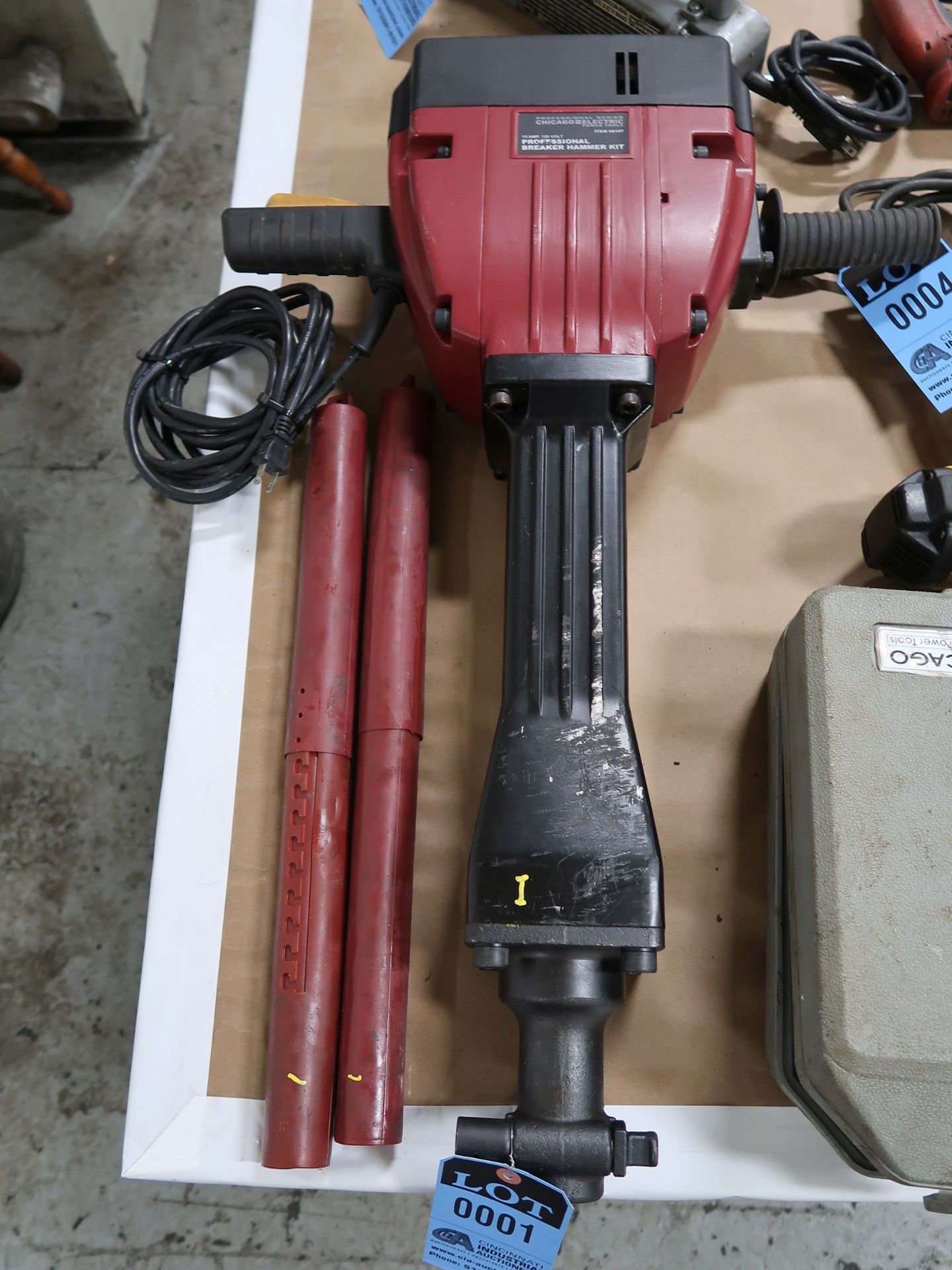 CHICAGO ELECTRIC ITEM 68147 ELECTRIC JACK HAMMER