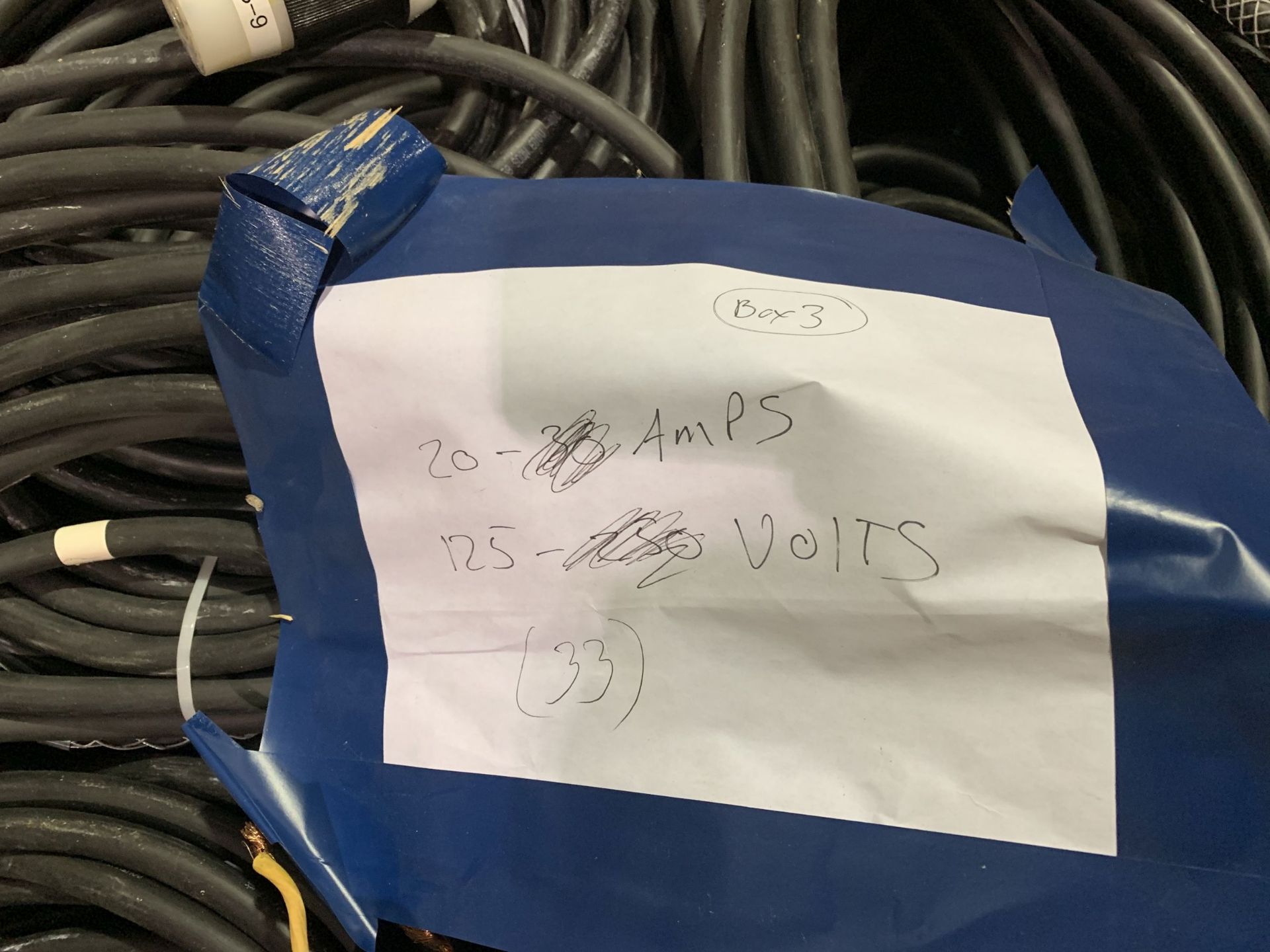 (LOT) 20 AMP / 125 VOLT ELECTRIC DROPS - Image 2 of 3