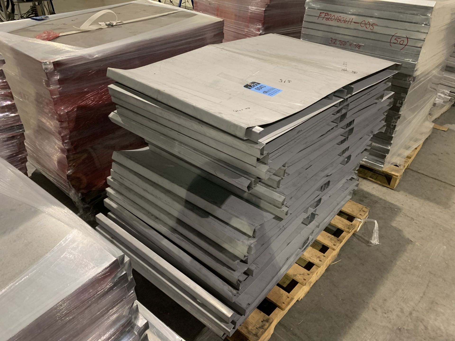 32-3/4" X 48" STEEL PANELS - USED FOR PALLET RACKING SHELVES & FIRE BAFFLING