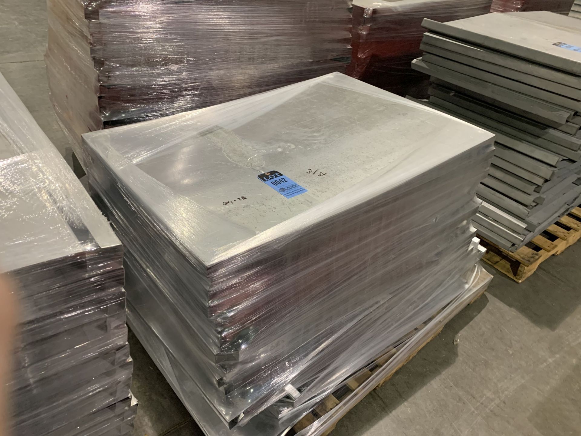 32-3/4" X 48" STEEL PANELS - USED FOR PALLET RACKING SHELVES & FIRE BAFFLING