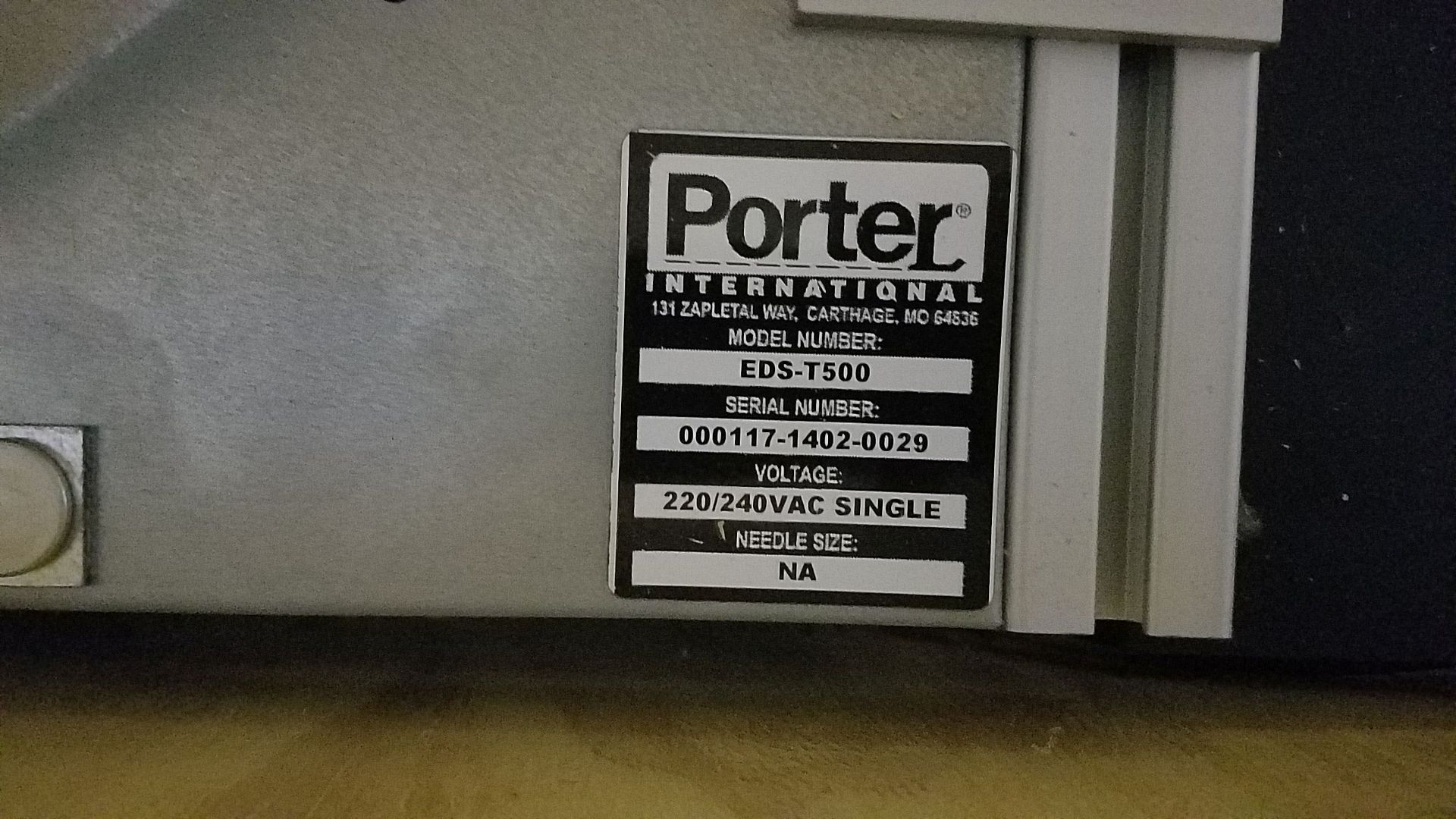 PORTER AIR TABLE - Image 2 of 2