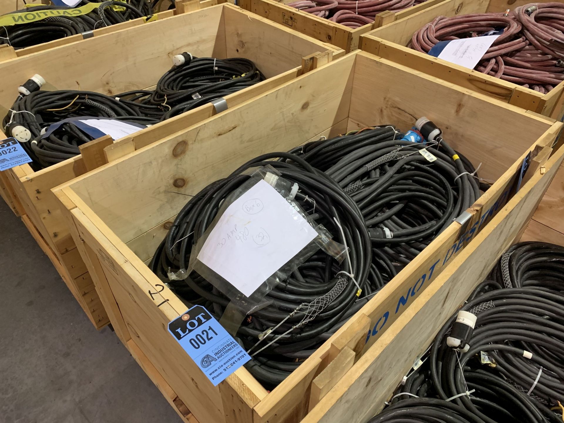 (LOT) 20 AMP / 480 VOLT ELECTRIC DROPS