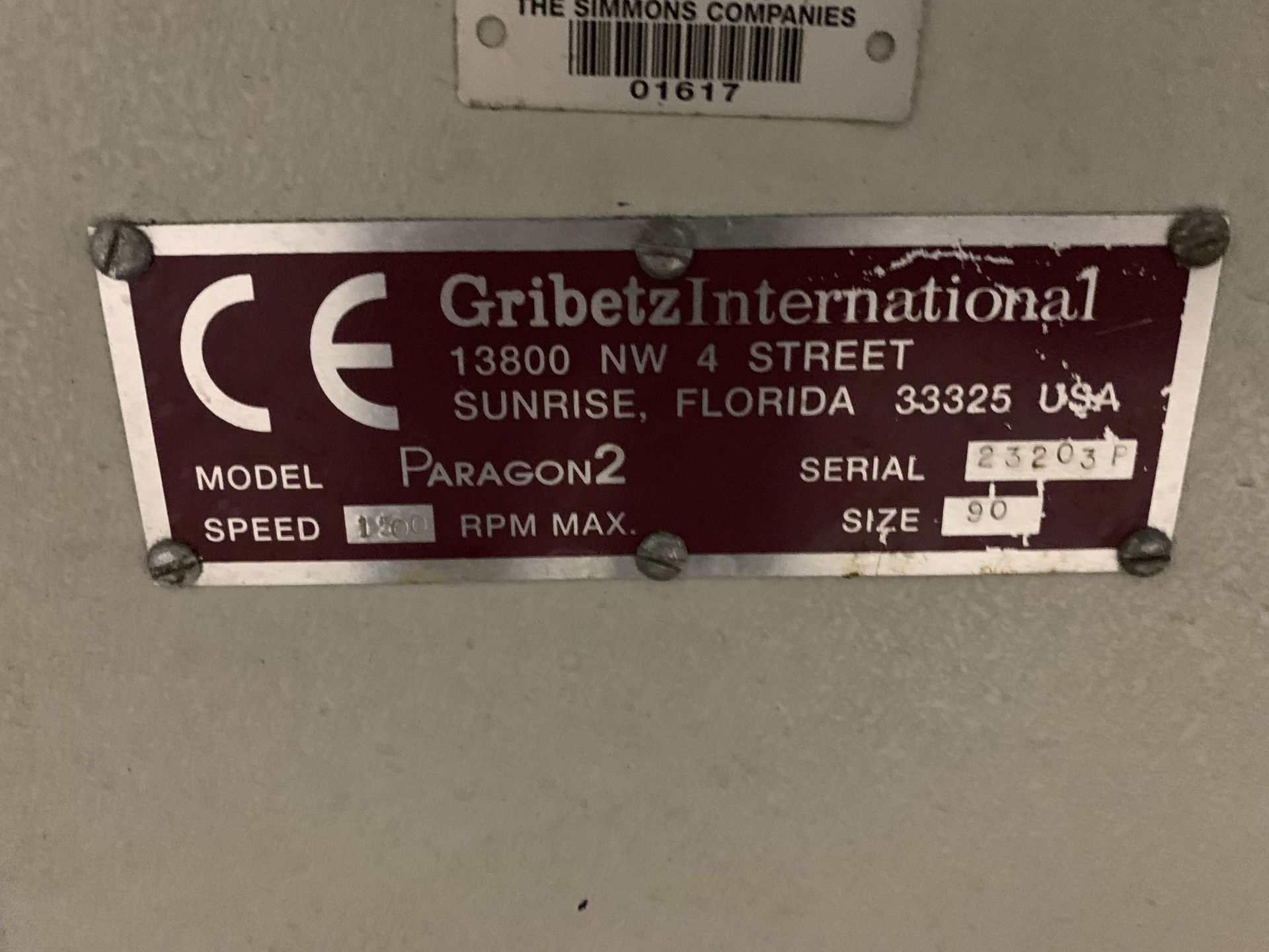 90" GRIBETZ INTERNATIONAL MODEL PARAGON 2 CHAIN STITCH QUILTER; S/N 23203P, 1" X 3" X 6" NEEDLE - Image 4 of 11