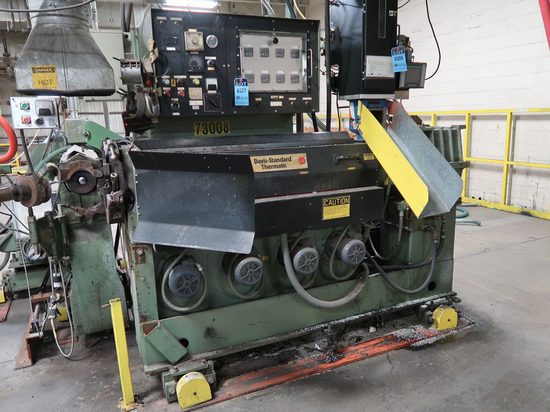 2.5" DAVIS STANDARD THERMATIC MODEL 25IN25 EXTRUDER; S/N K3743, 40 HP, MACHINE MOUNTED CONTROL