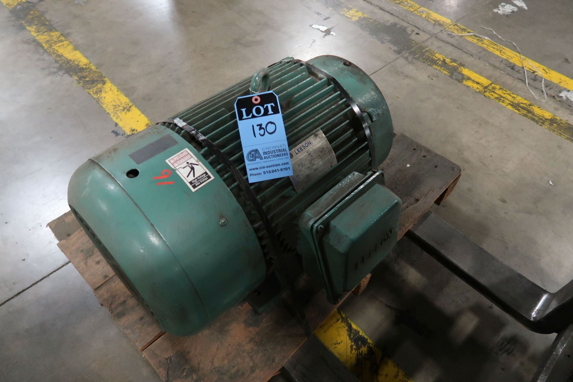 50-HP LEESON MODEL N326T17FK2A ELECTRIC MOTOR; 1,770 RPM, 208/230/460 VOLT, REPORTED TO BE SPARE