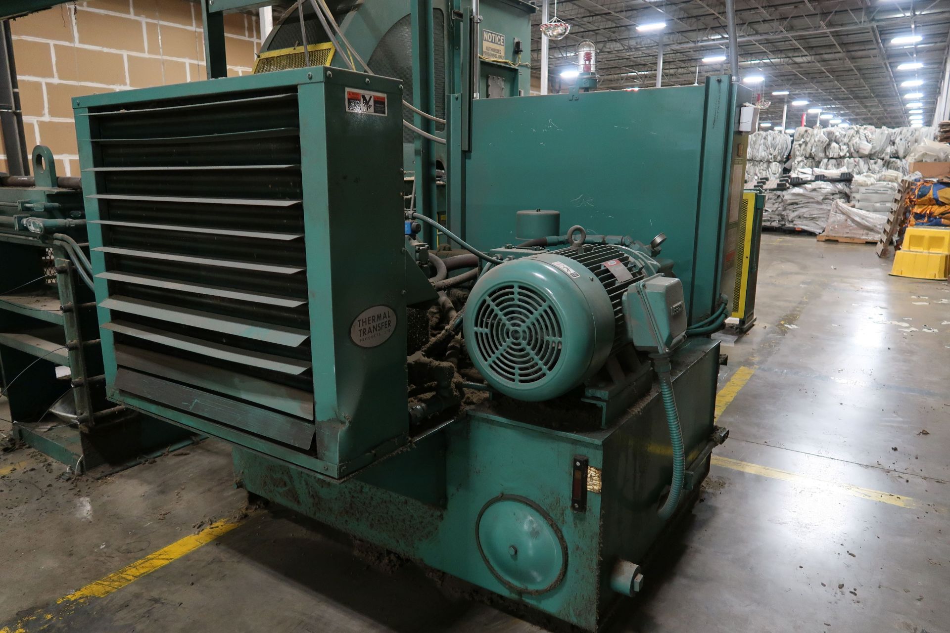 50-HP HARRIS SELCO MODEL HLO-128A50T HORIZONTAL OPEN-END BALER W/ AUTO-TIE; S/N 039870180, 30" WIDE - Image 8 of 34