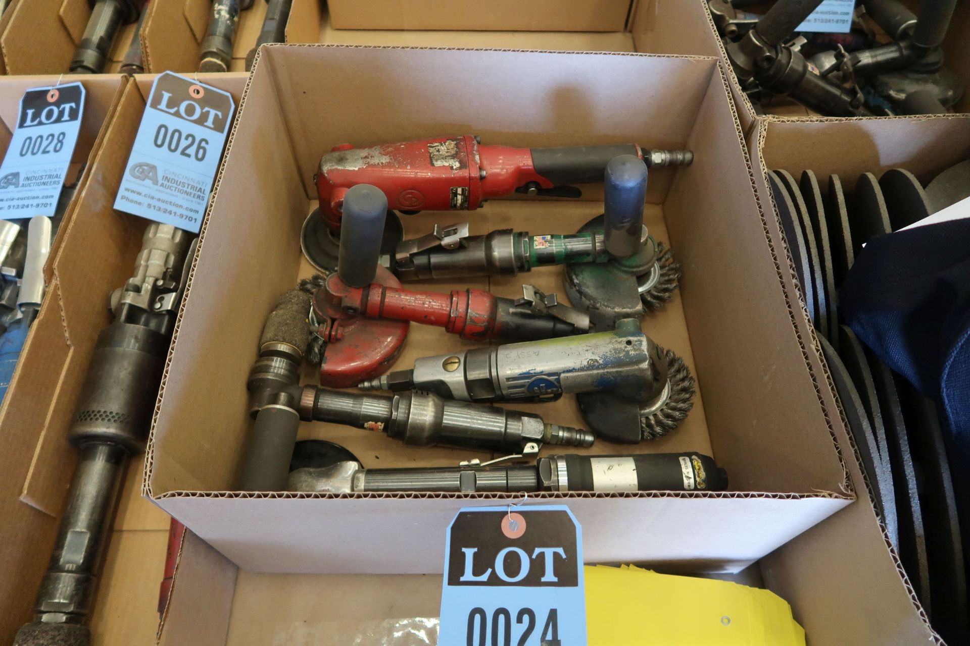 4-1/2" MISCELLANEOUS TYPE PNEUMATIC RIGHT ANGLE GRINDERS