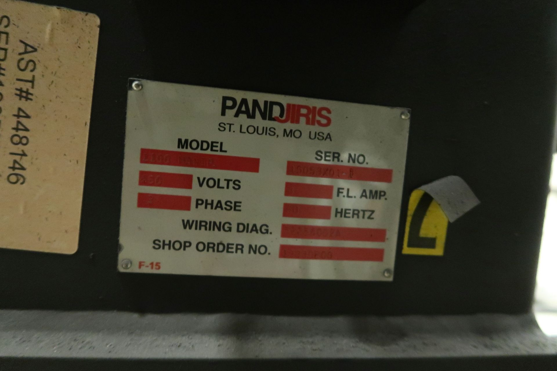 11' X 11' PANDJIRIS MODEL 1100 WELDING MANIPULATOR W/ DUAL 1,000 AMP LINCOLN POWER SUPPLIES - Image 7 of 15