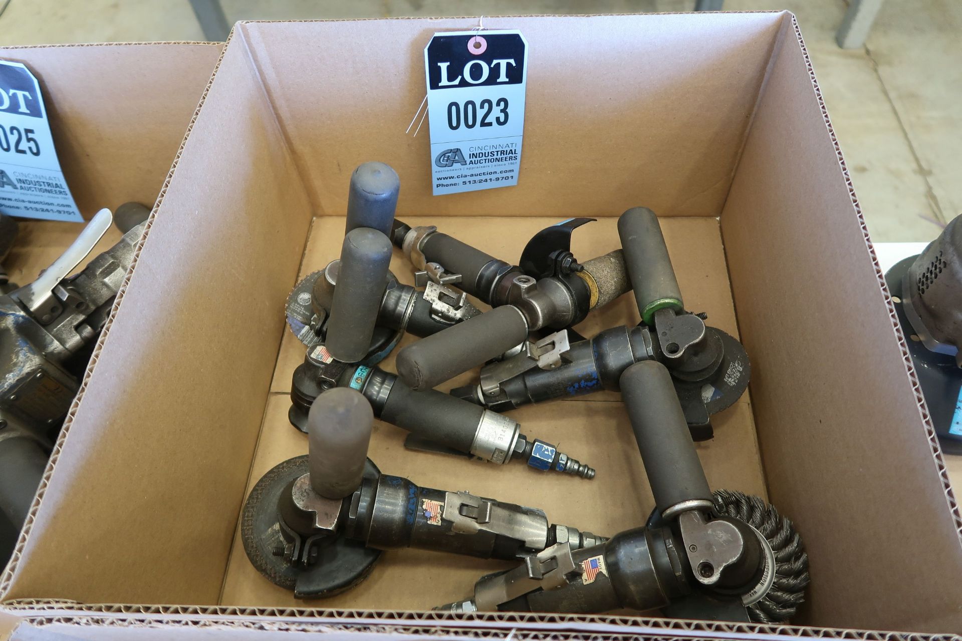 4-1/2" MISCELLANEOUS TYPE PNEUMATIC RIGHT ANGLE GRINDERS