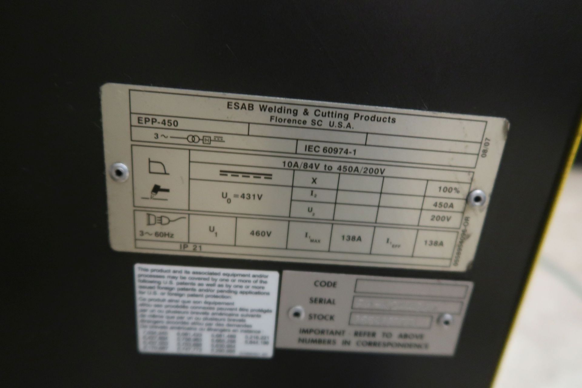 ESAB MODEL AVENGER 2-5 CNC PLASMA / OXY BEVEL HEAD BURING TABLE; S/N 0560953014, CNC CONTROL, 14' - Image 15 of 18