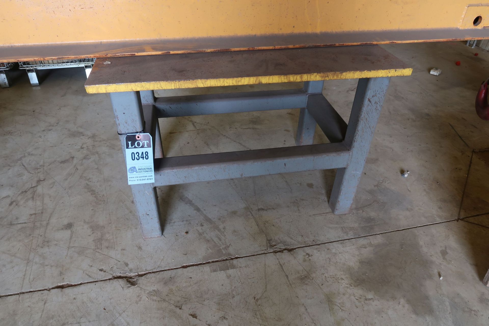 24" X 38" X 25-1/2" HIGH X 1" THICK STEEL TOP PLATE STRUCTUAL STEEL WELDED FRAME WELDING TABLE